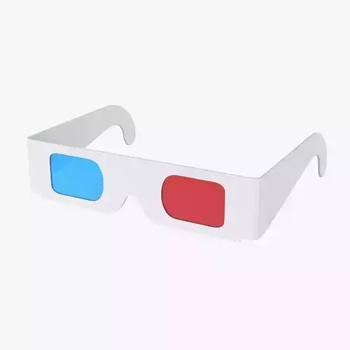 3d Glasses Low-poly 3D model