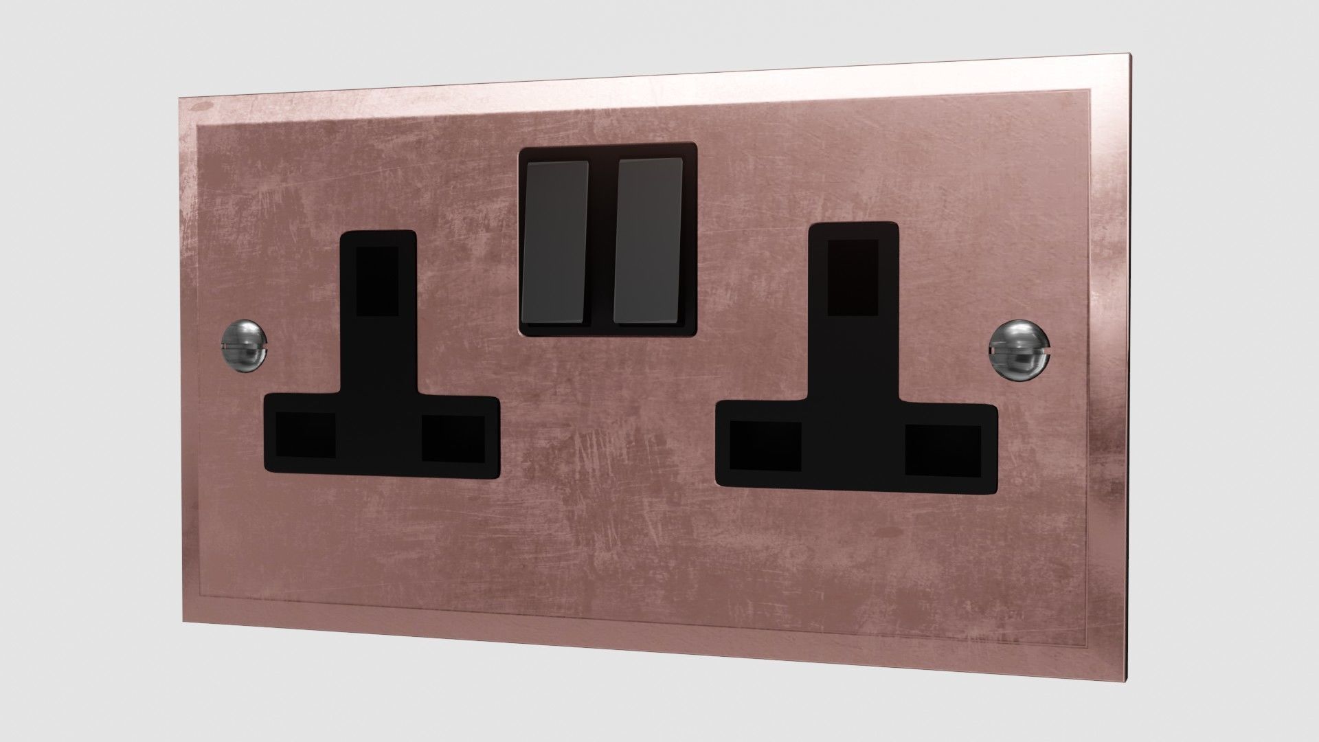 Plug Socket 3D Model Low-poly 3D model_4