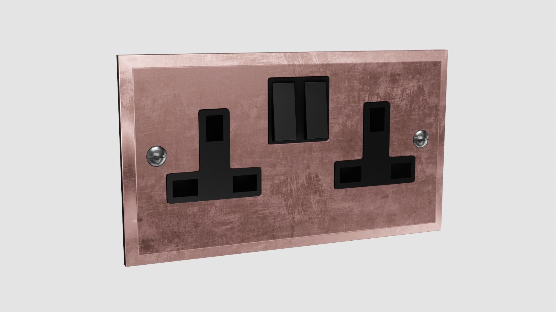 Plug Socket 3D Model Low-poly 3D model_1