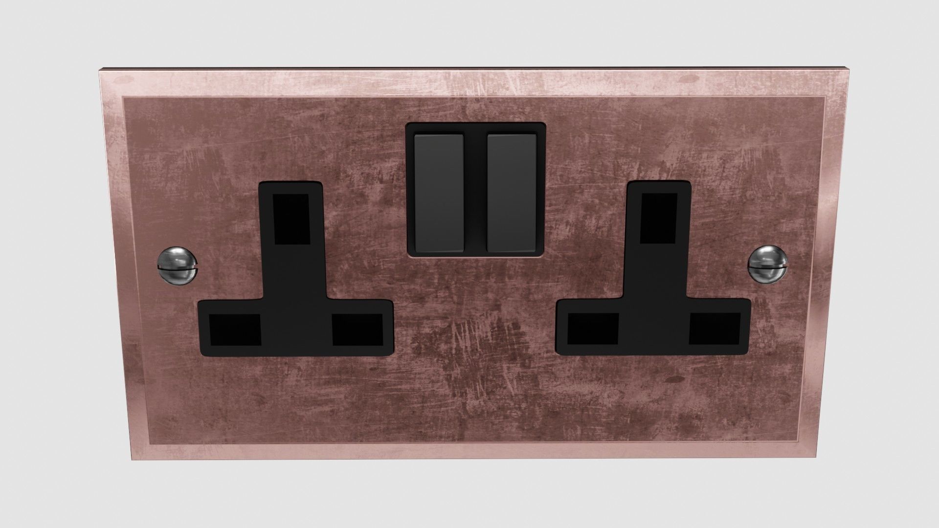 Plug Socket 3D Model Low-poly 3D model_3