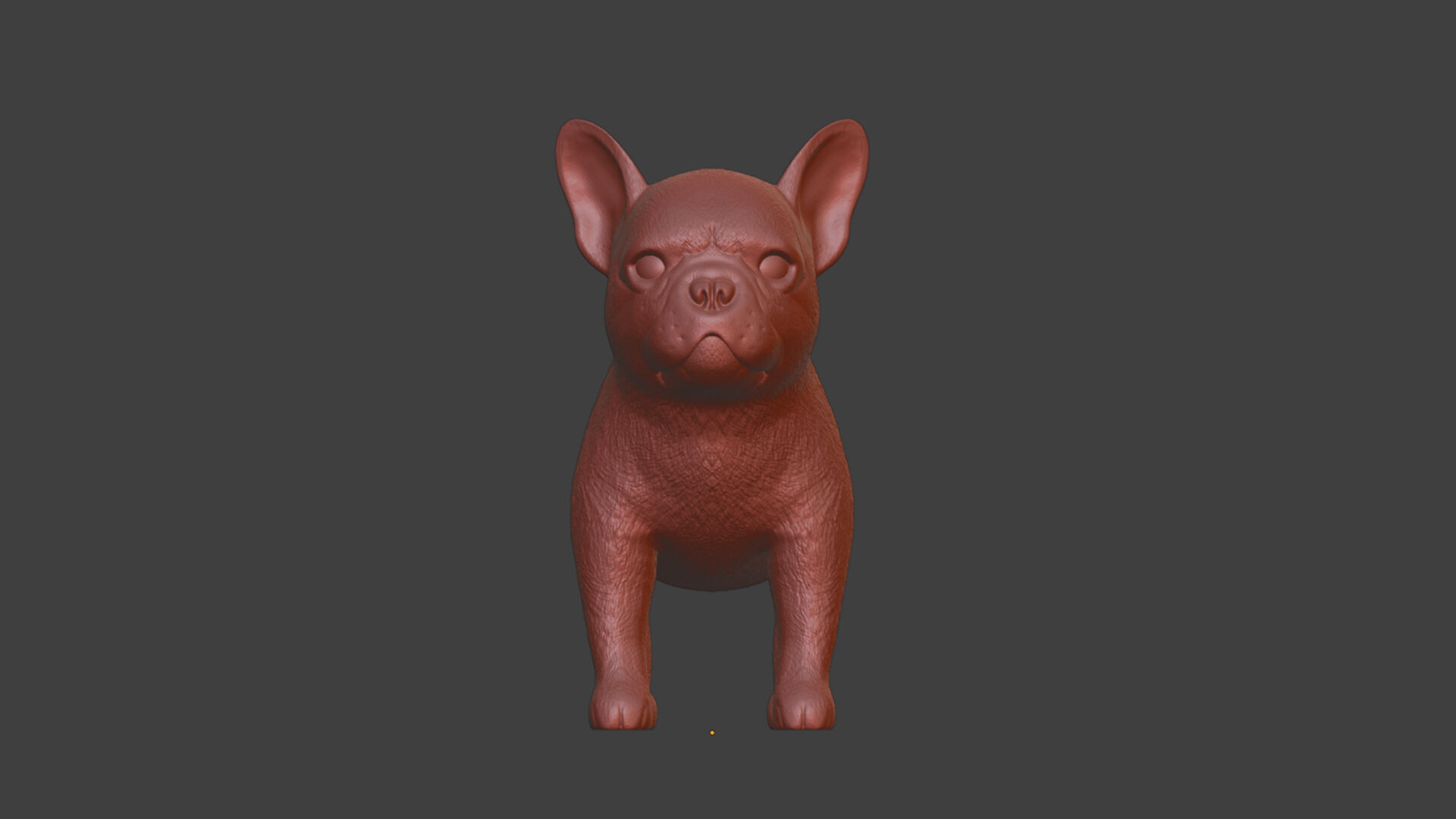 French Bulldog Puppy Sculpture STL Realistic Toy Version 3D print model_8