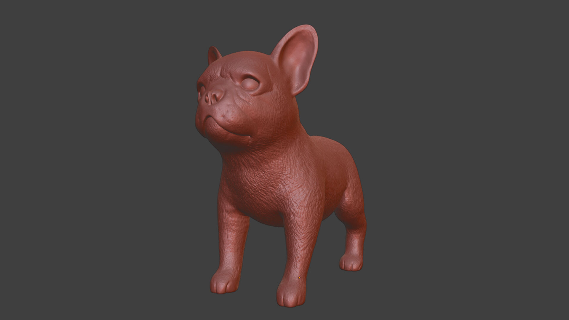 French Bulldog Puppy Sculpture STL Realistic Toy Version 3D print model_7