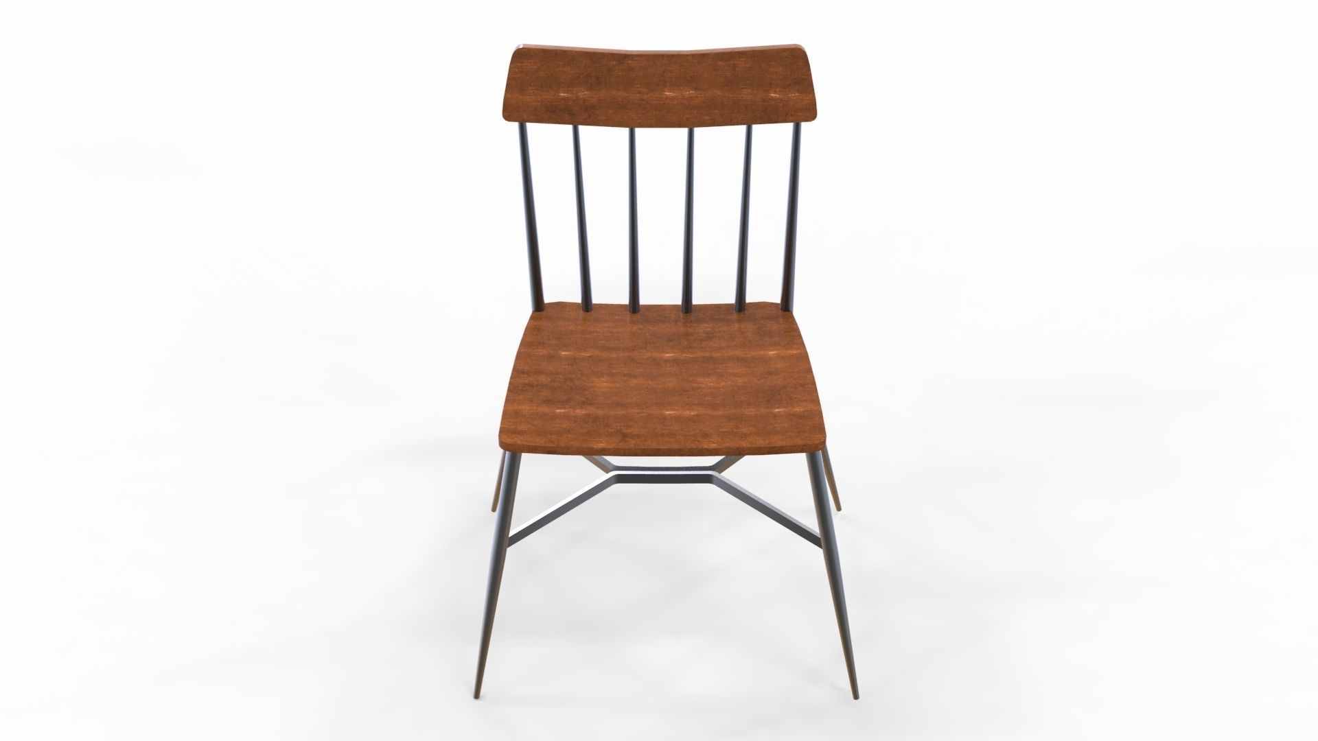 Side Chair 3D Model Low-poly 3D model_3
