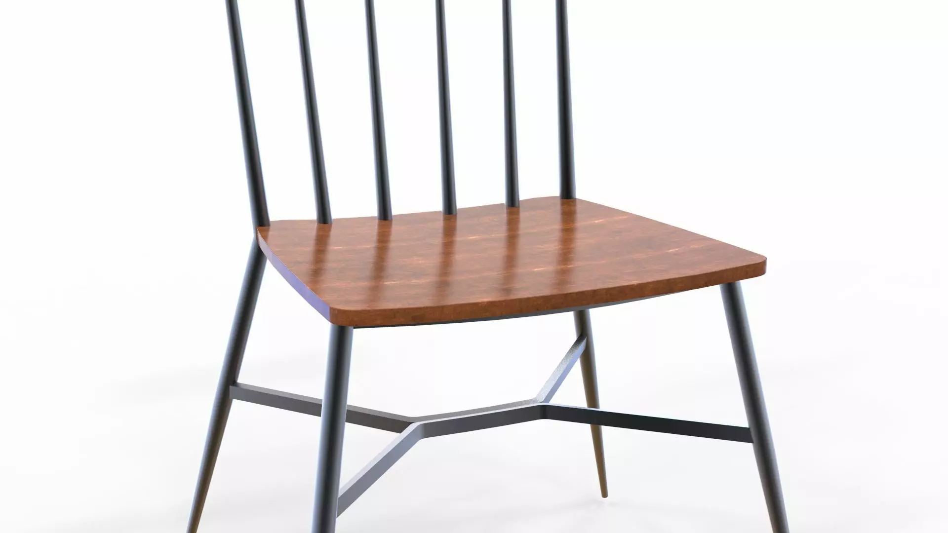 Side Chair 3D Model Low-poly 3D model_0