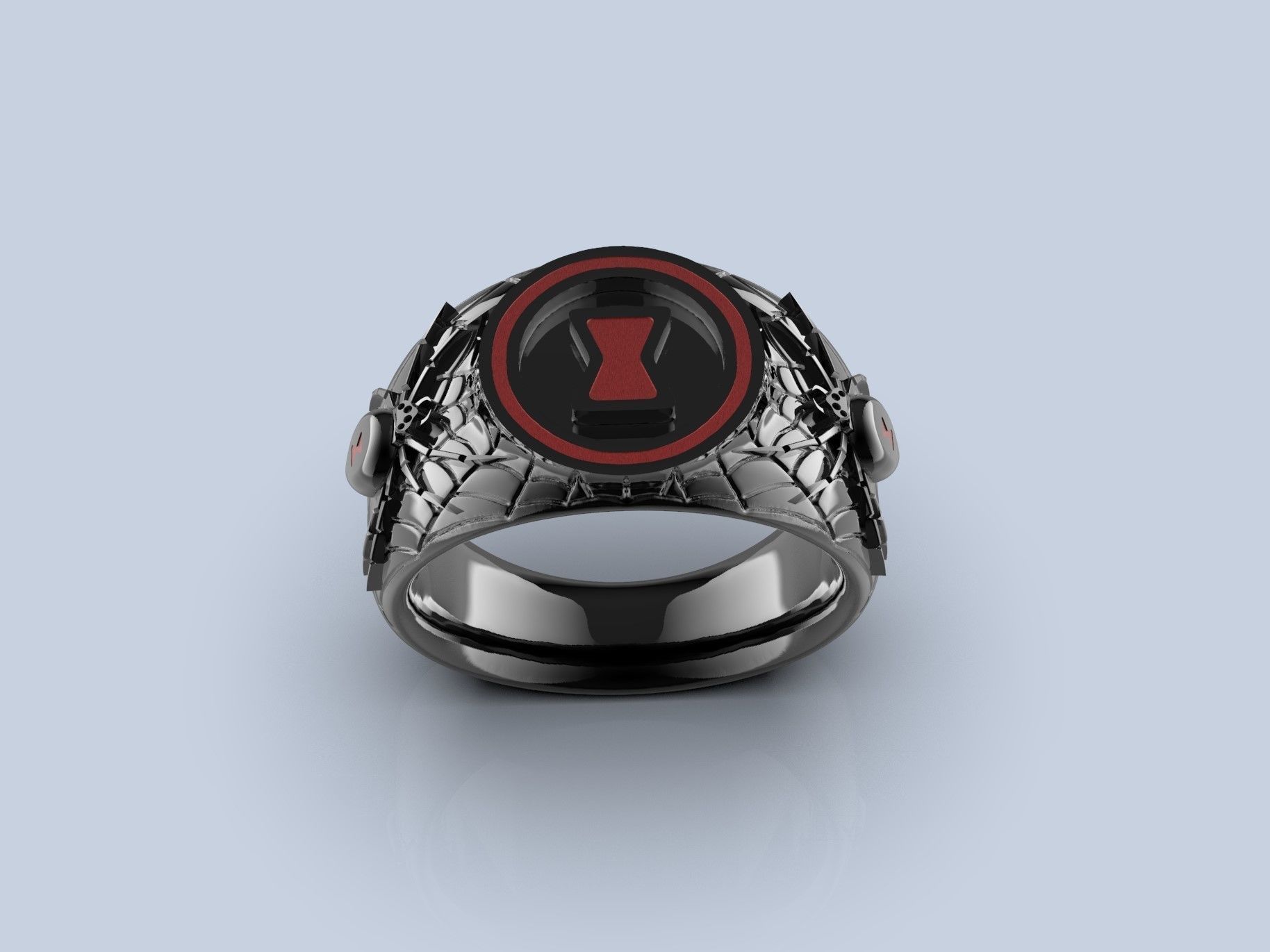 Black Widow Ring 3D print model_3