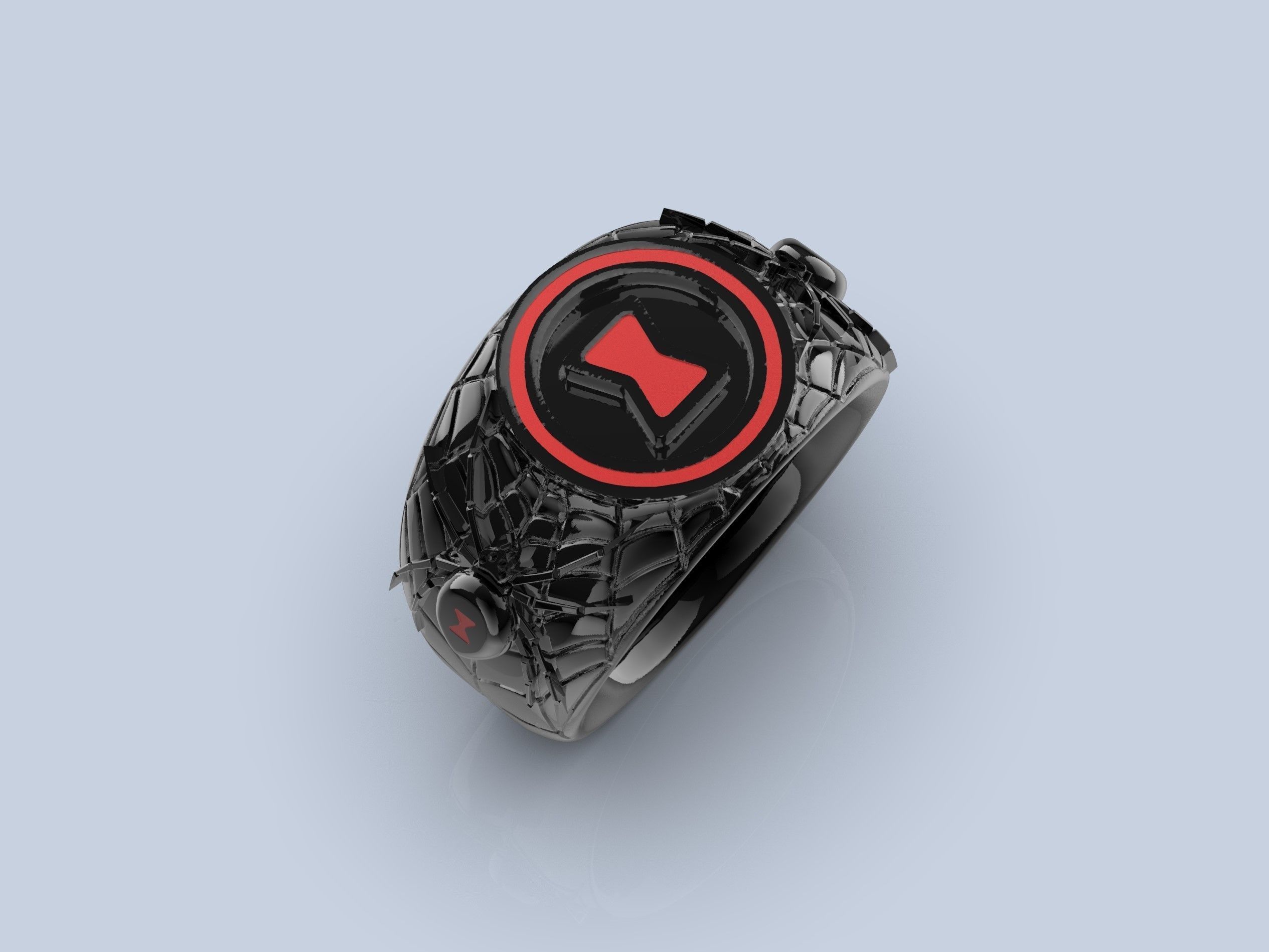 Black Widow Ring 3D print model_1