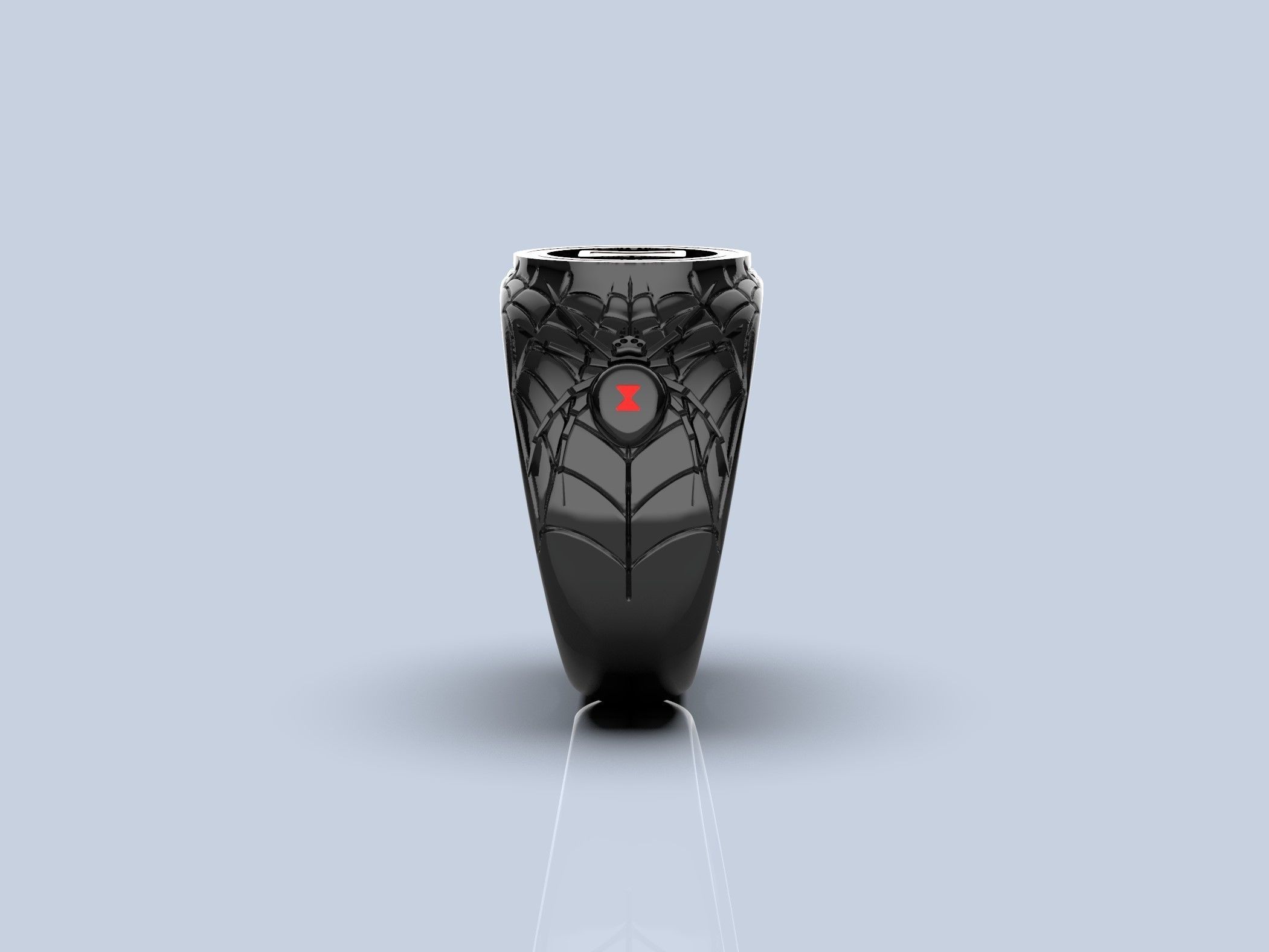 Black Widow Ring 3D print model_7