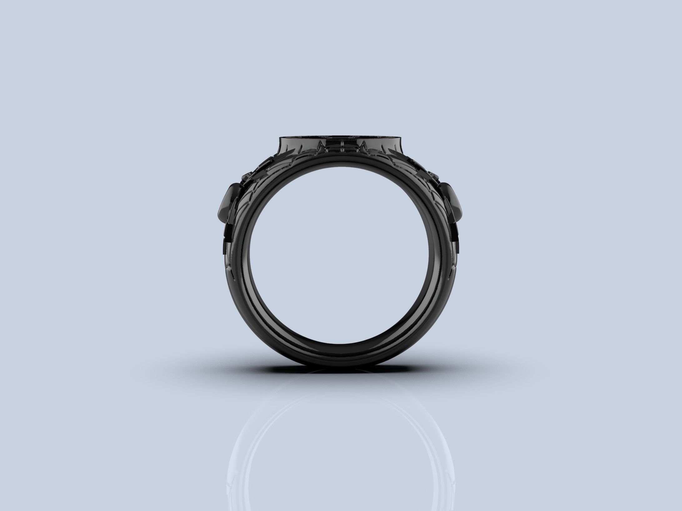Black Widow Ring 3D print model_5