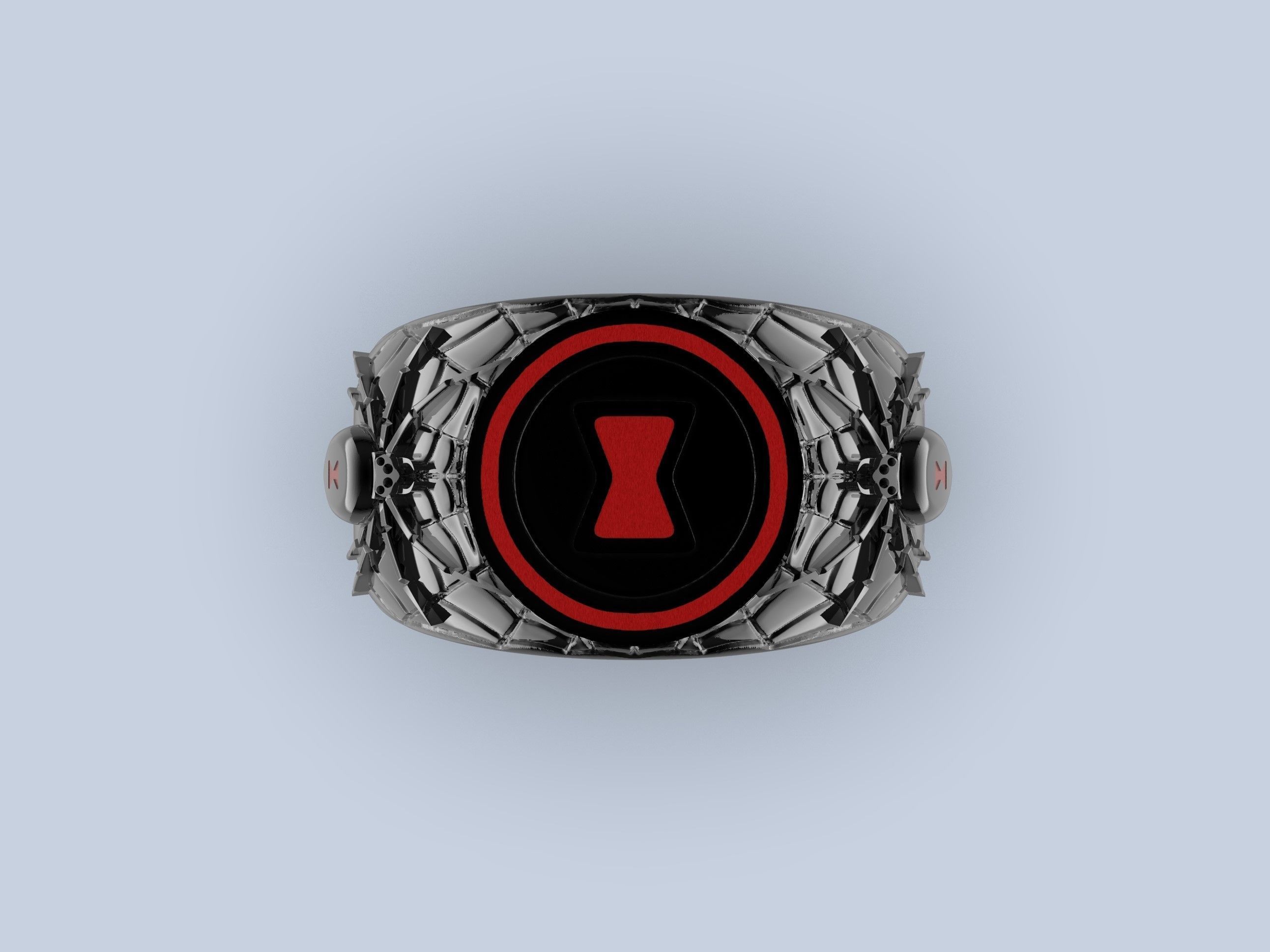 Black Widow Ring 3D print model_2