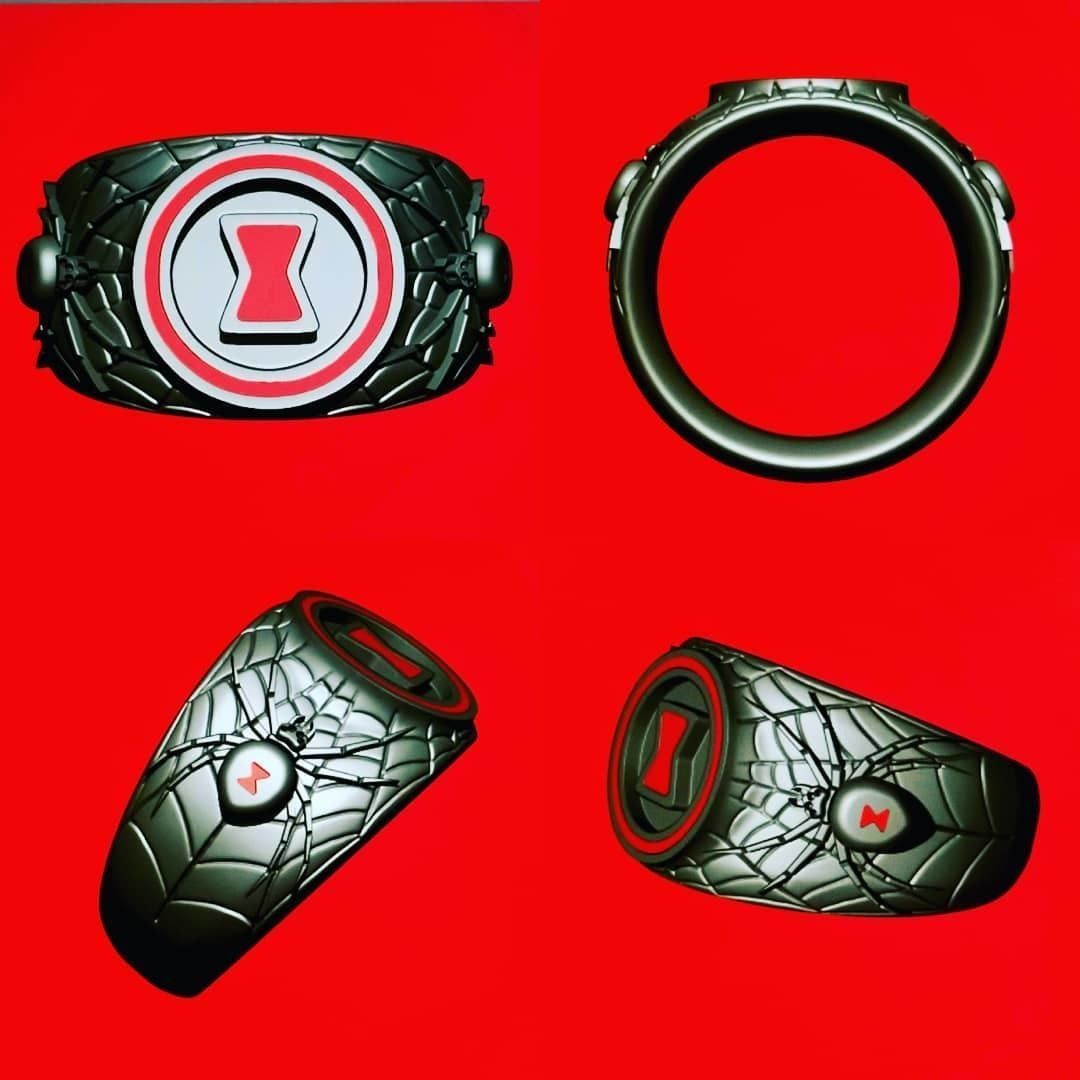 Black Widow Ring 3D print model_10