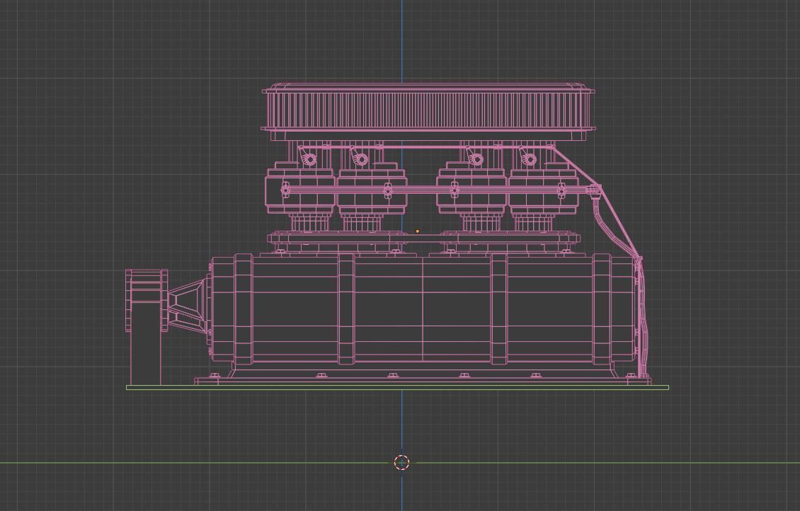 Supercharger type E Low-poly 3D model_11