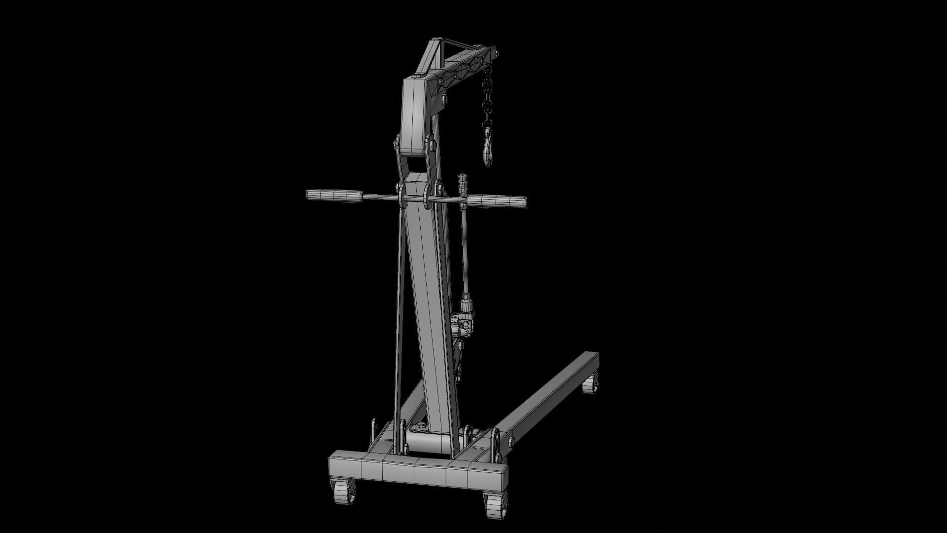 Engine Crane 3D model_10
