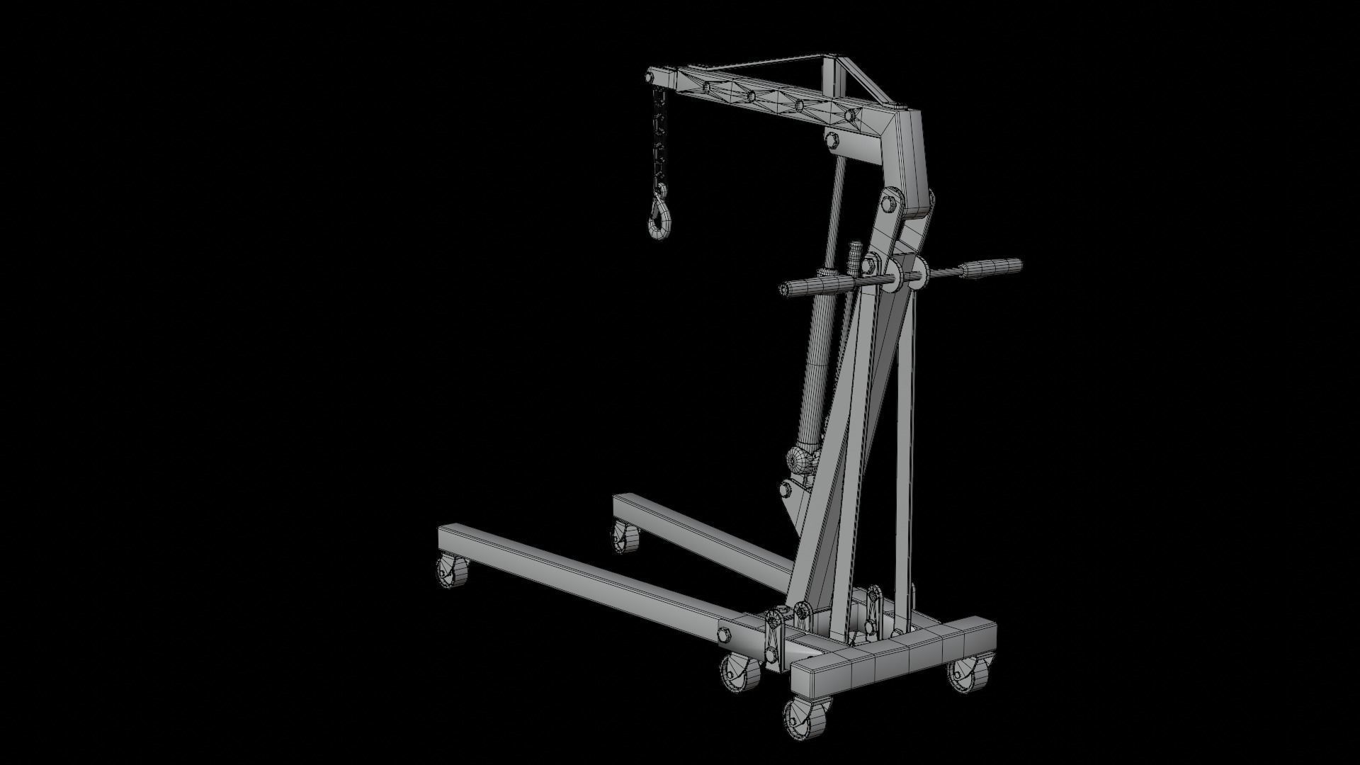 Engine Crane 3D model_9