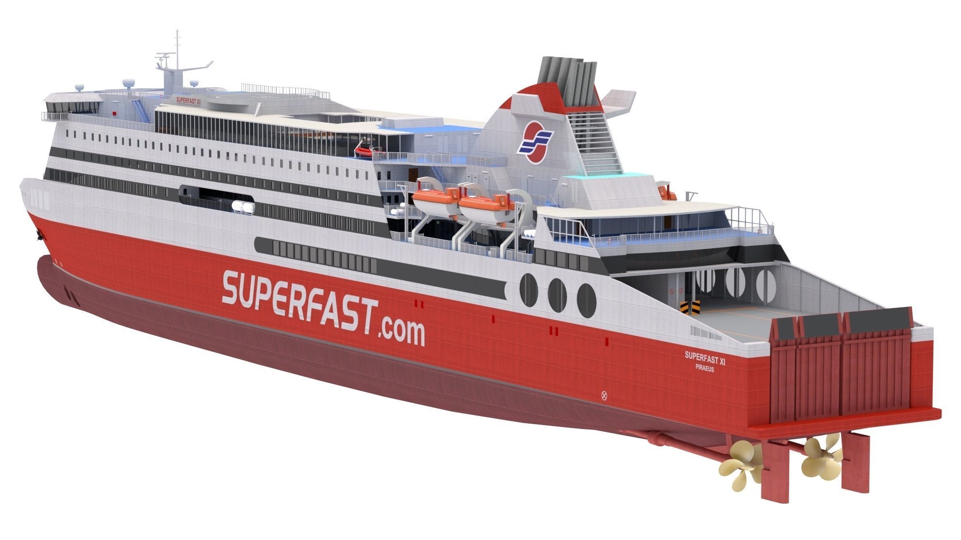 Superfast XI - Superfast Ferries 3D model_3
