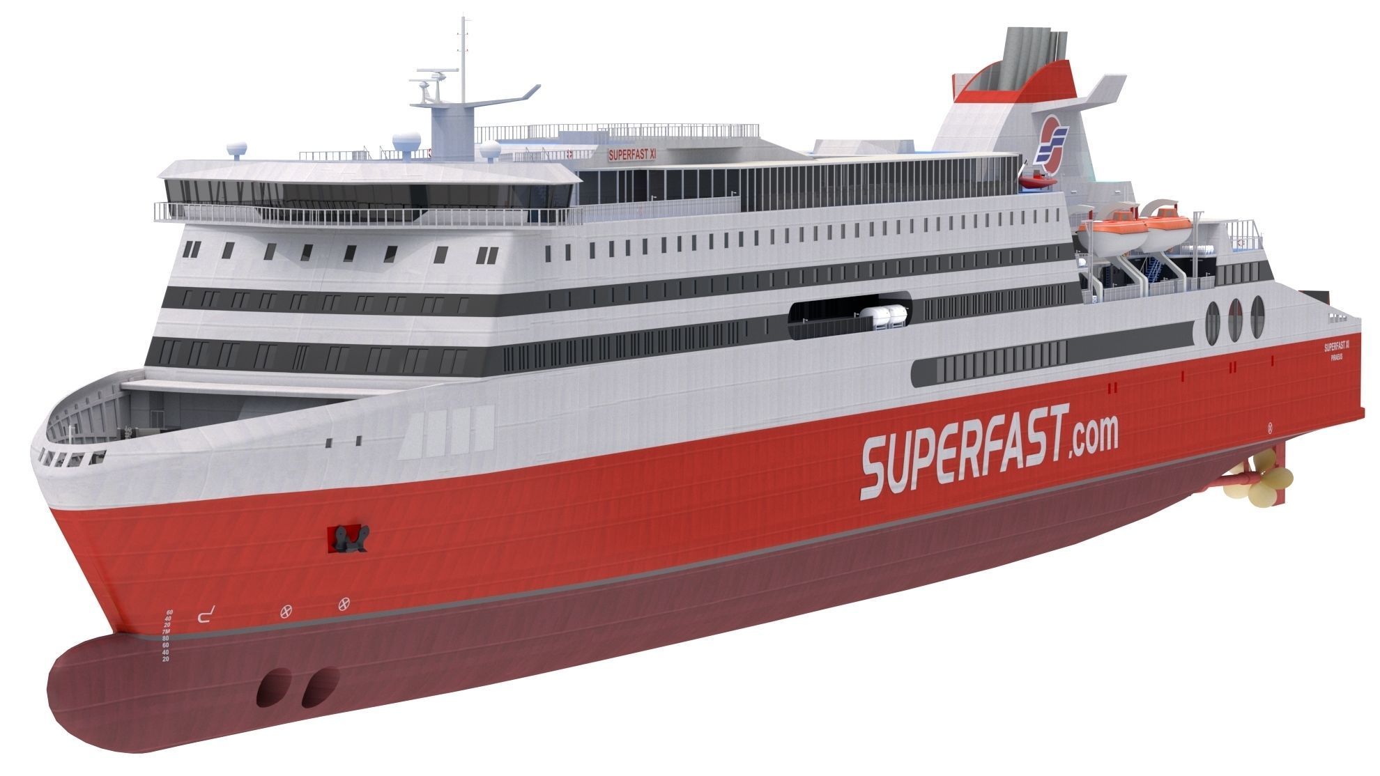 Superfast XI - Superfast Ferries 3D model_1