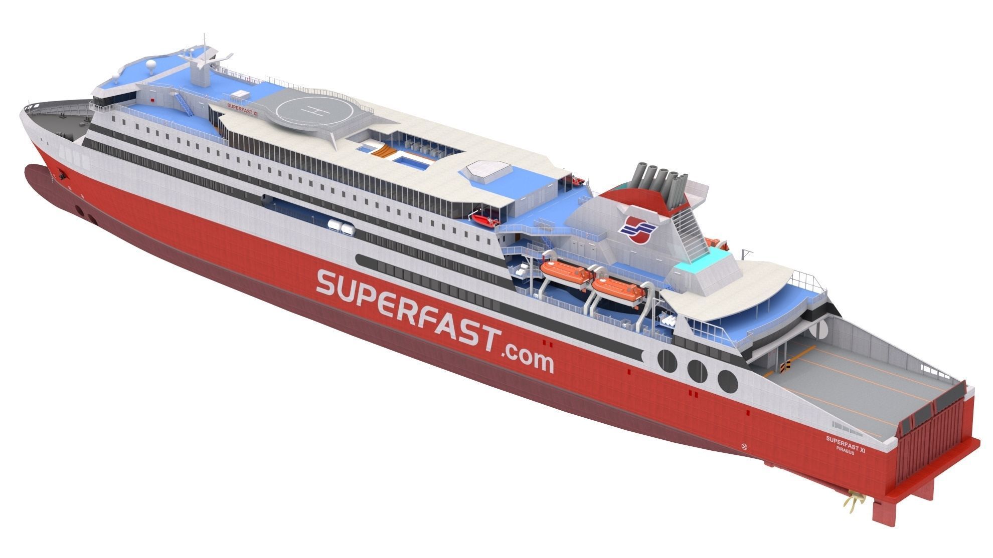Superfast XI - Superfast Ferries 3D model_5