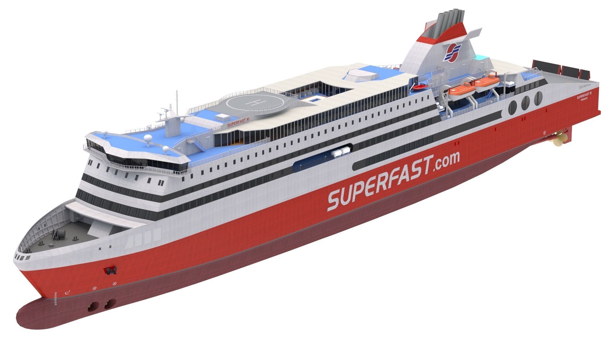 Superfast XI - Superfast Ferries 3D model_2