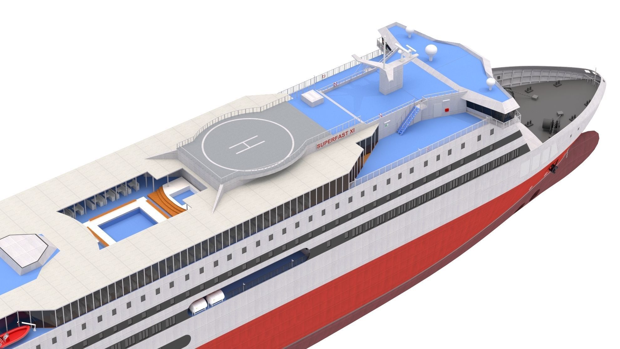 Superfast XI - Superfast Ferries 3D model_6