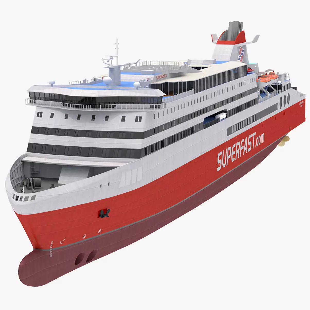 Superfast XI - Superfast Ferries 3D model_0
