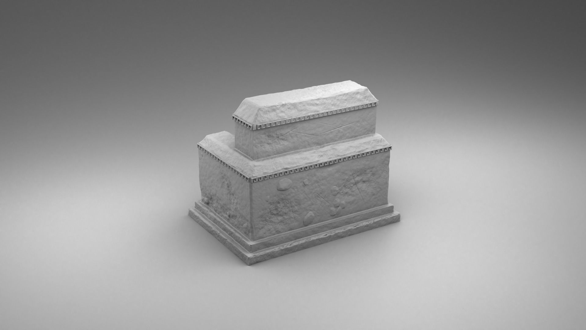 Stone build of Maya 3D print model_2