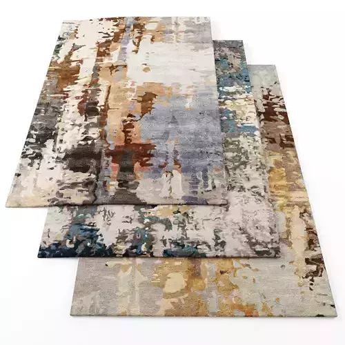 Rugs-1045 three abstract rugs