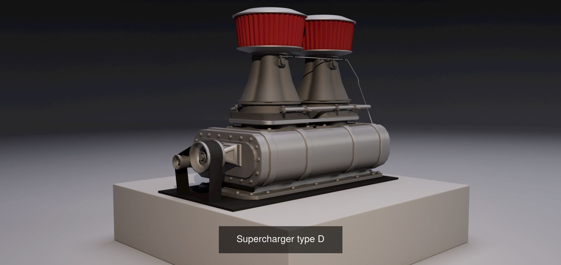 Superchargers kit 3D Model Collection_7