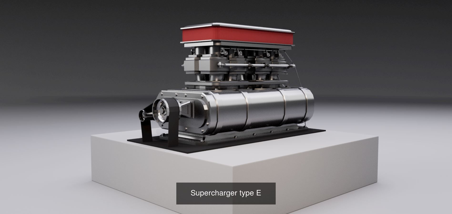 Superchargers kit 3D Model Collection_3