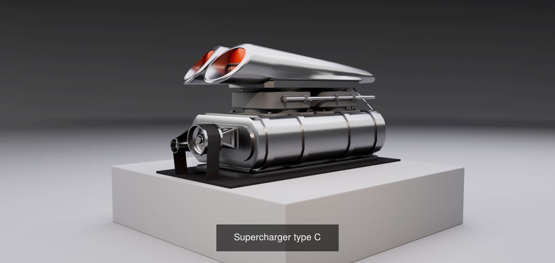 Superchargers kit 3D Model Collection_5