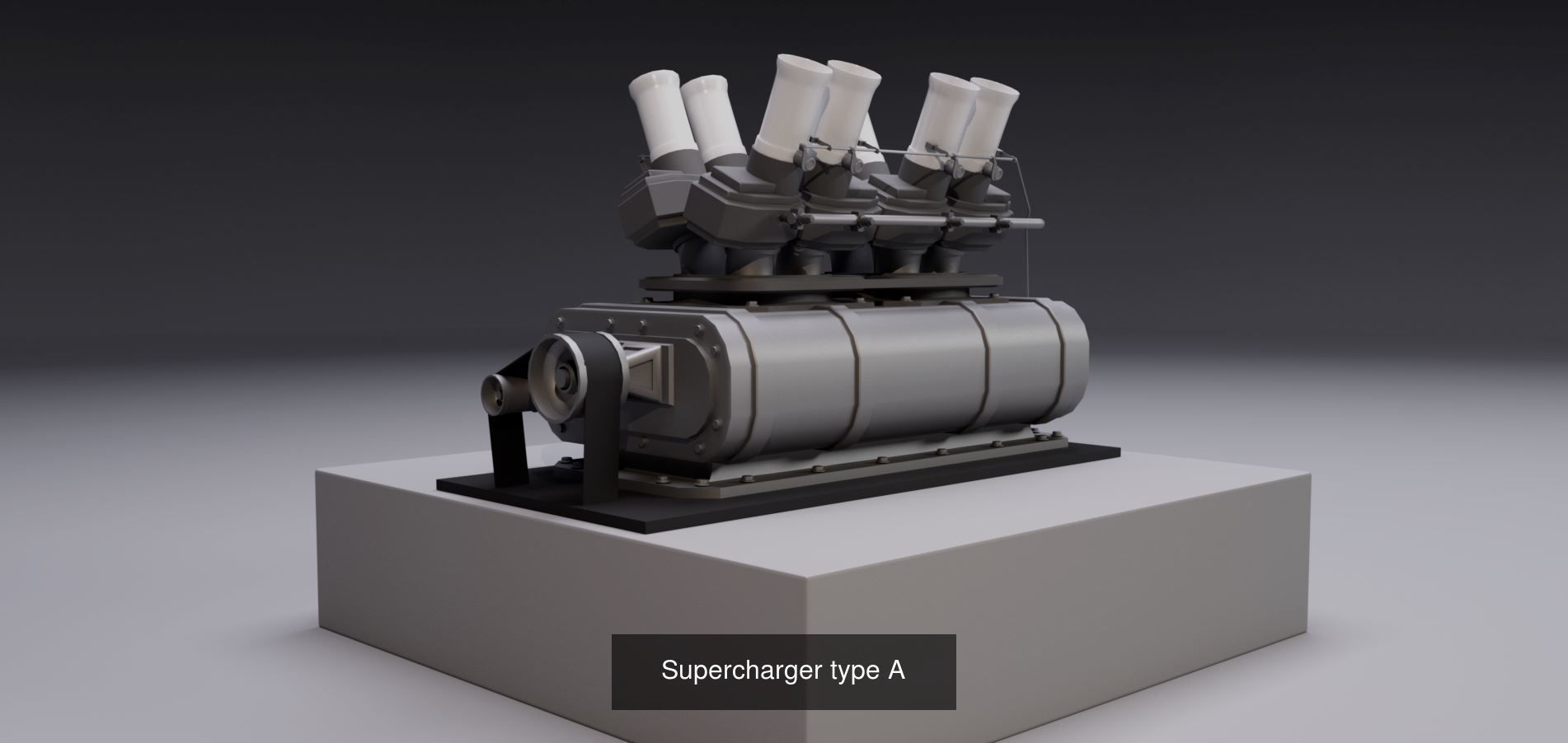 Superchargers kit 3D Model Collection_6