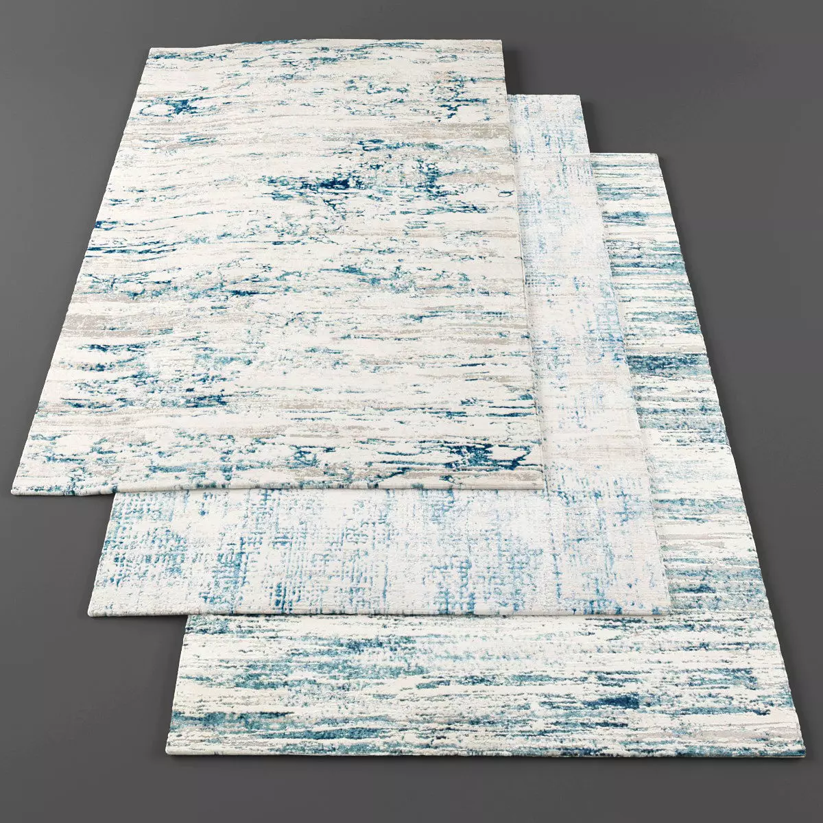 Rugs-1046 three rugs Low-poly 3D model_0