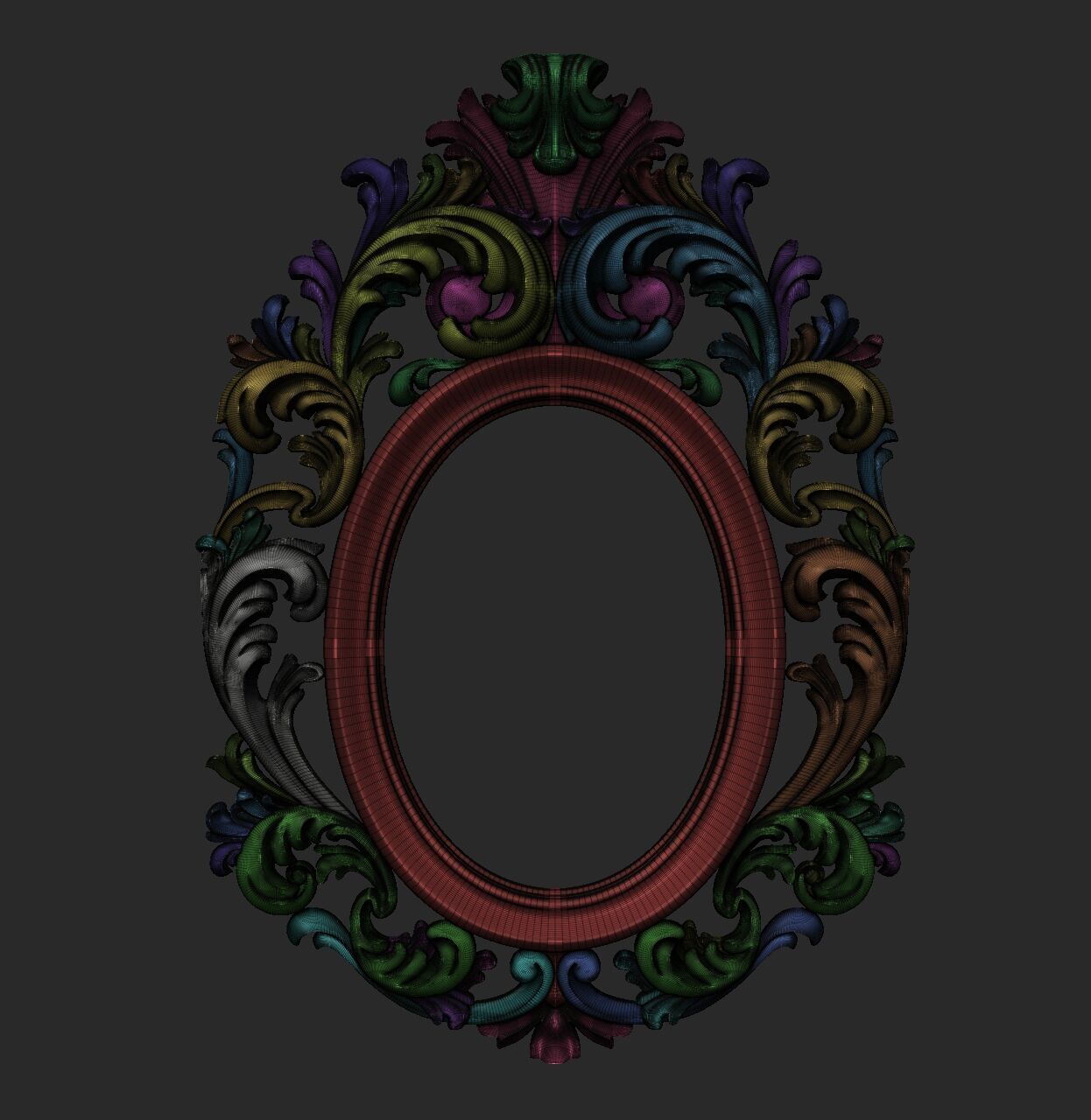 FRAME-MIRROR  013 3D print model_4