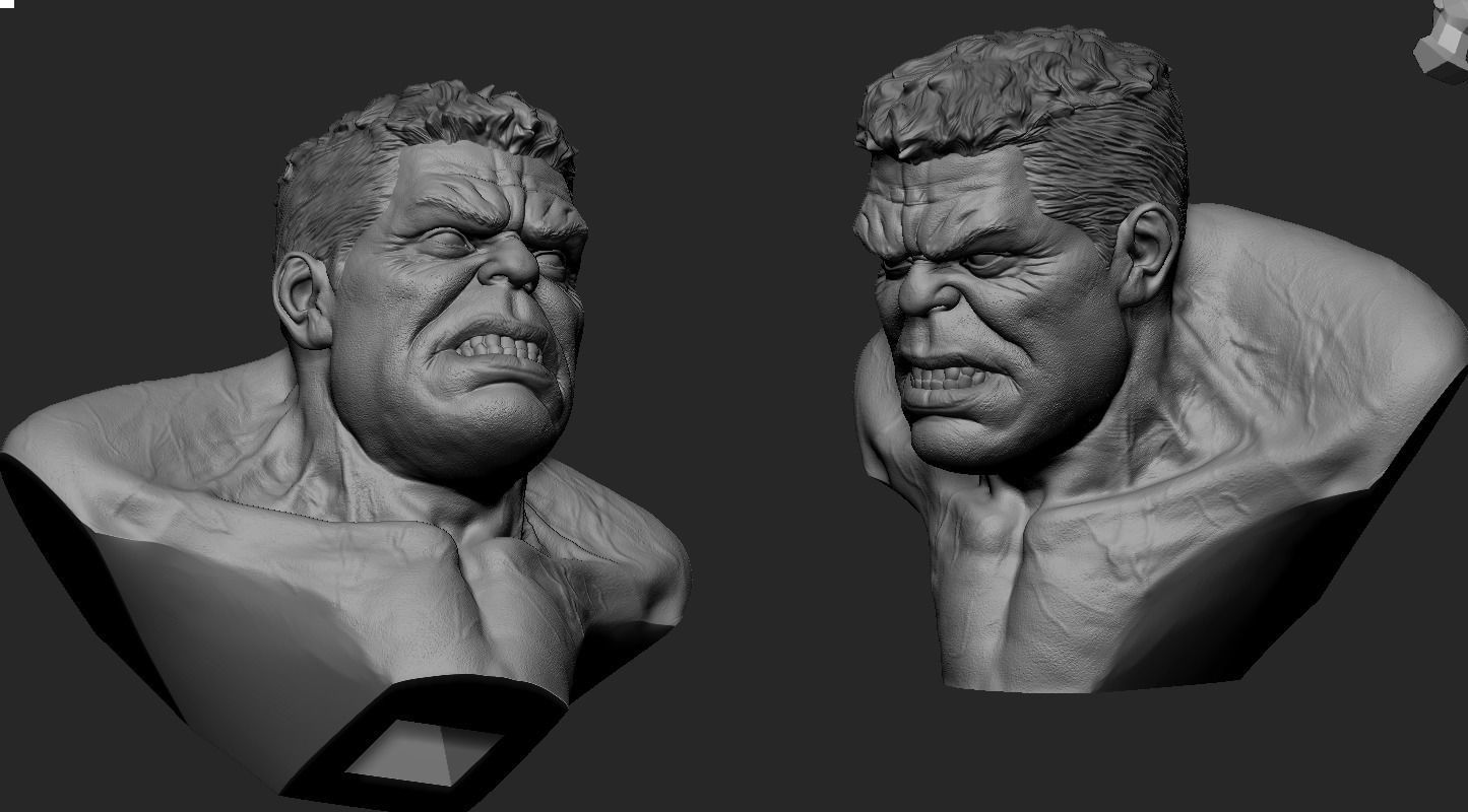 Hulk Bust 3D print model_13