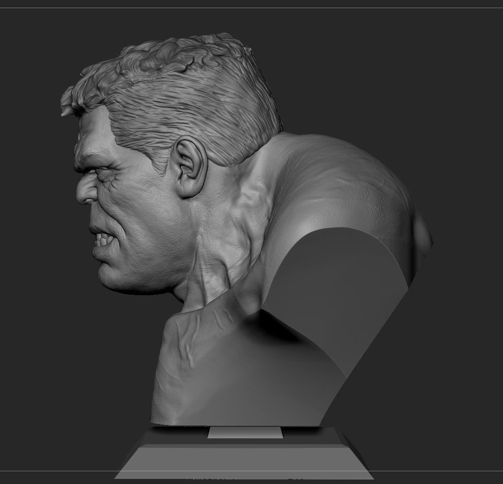 Hulk Bust 3D print model_7