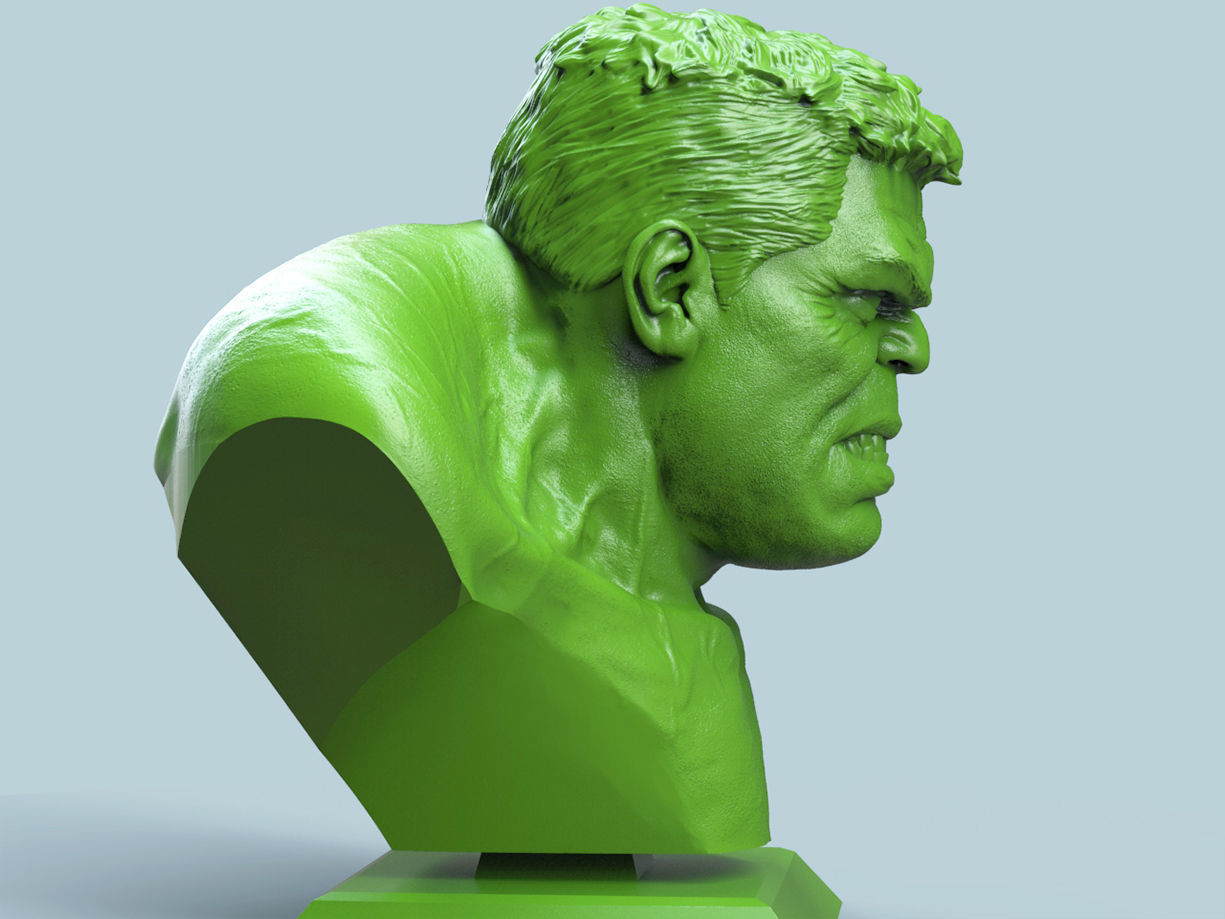 Hulk Bust 3D print model_2