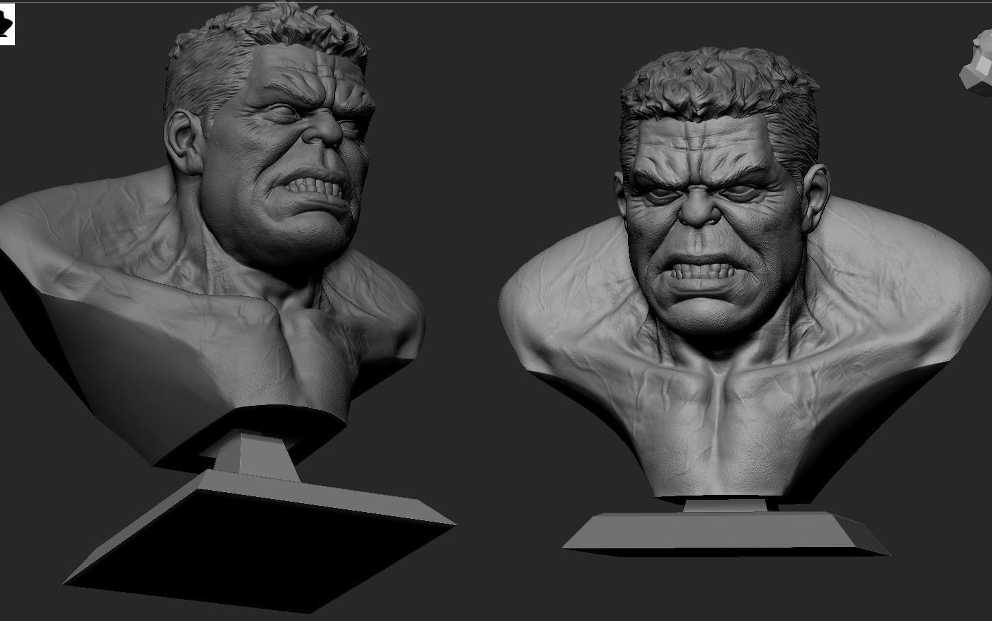 Hulk Bust 3D print model_14