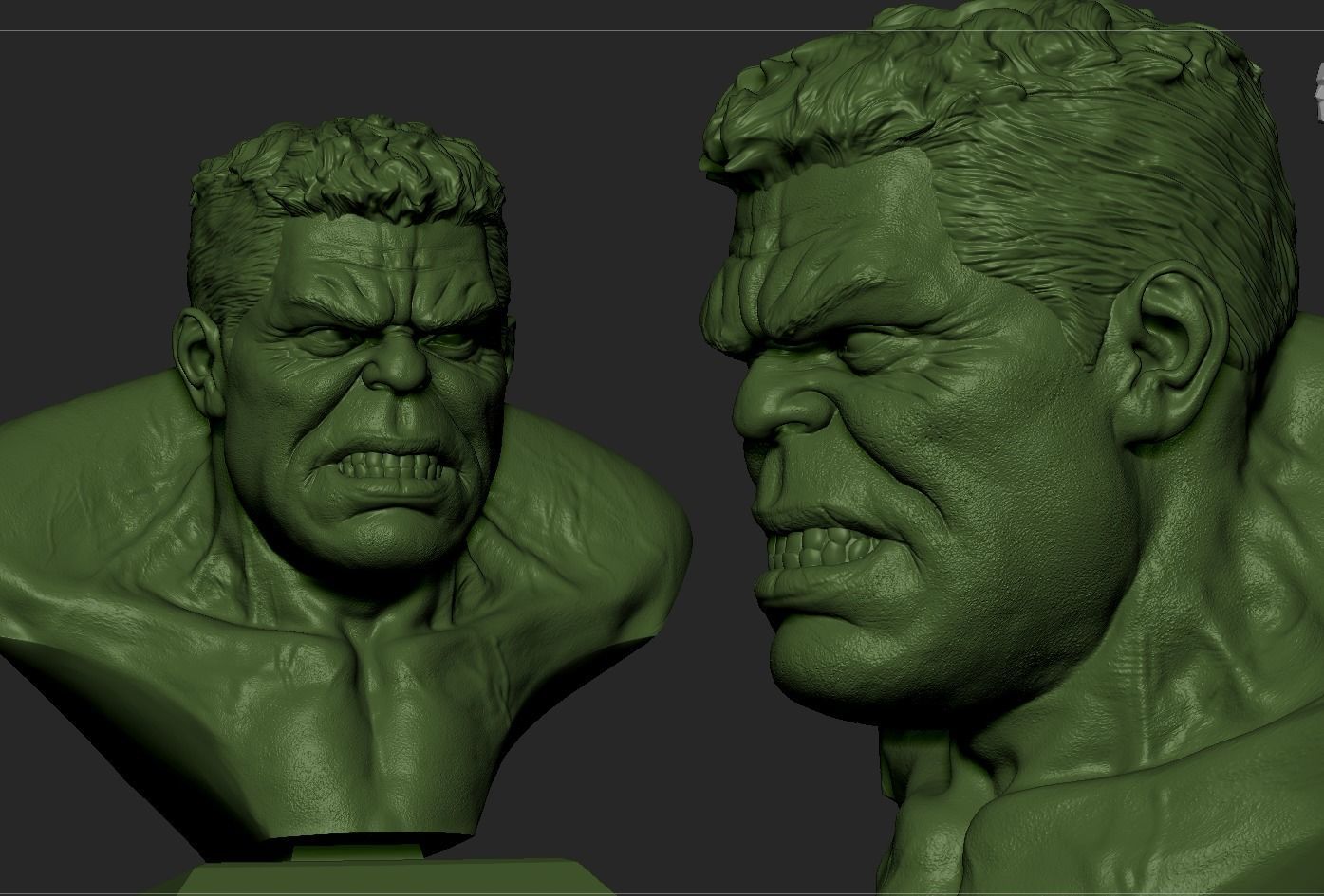 Hulk Bust 3D print model_4