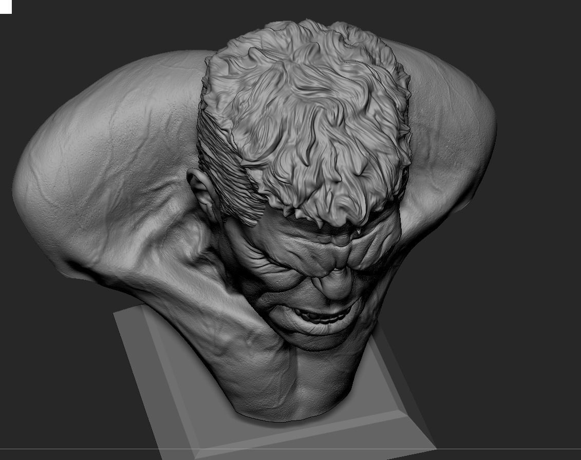 Hulk Bust 3D print model_6