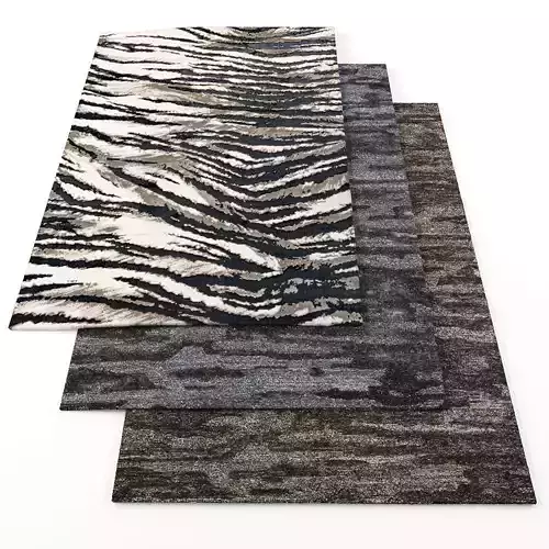 Rugs-1047 three zebra rugs