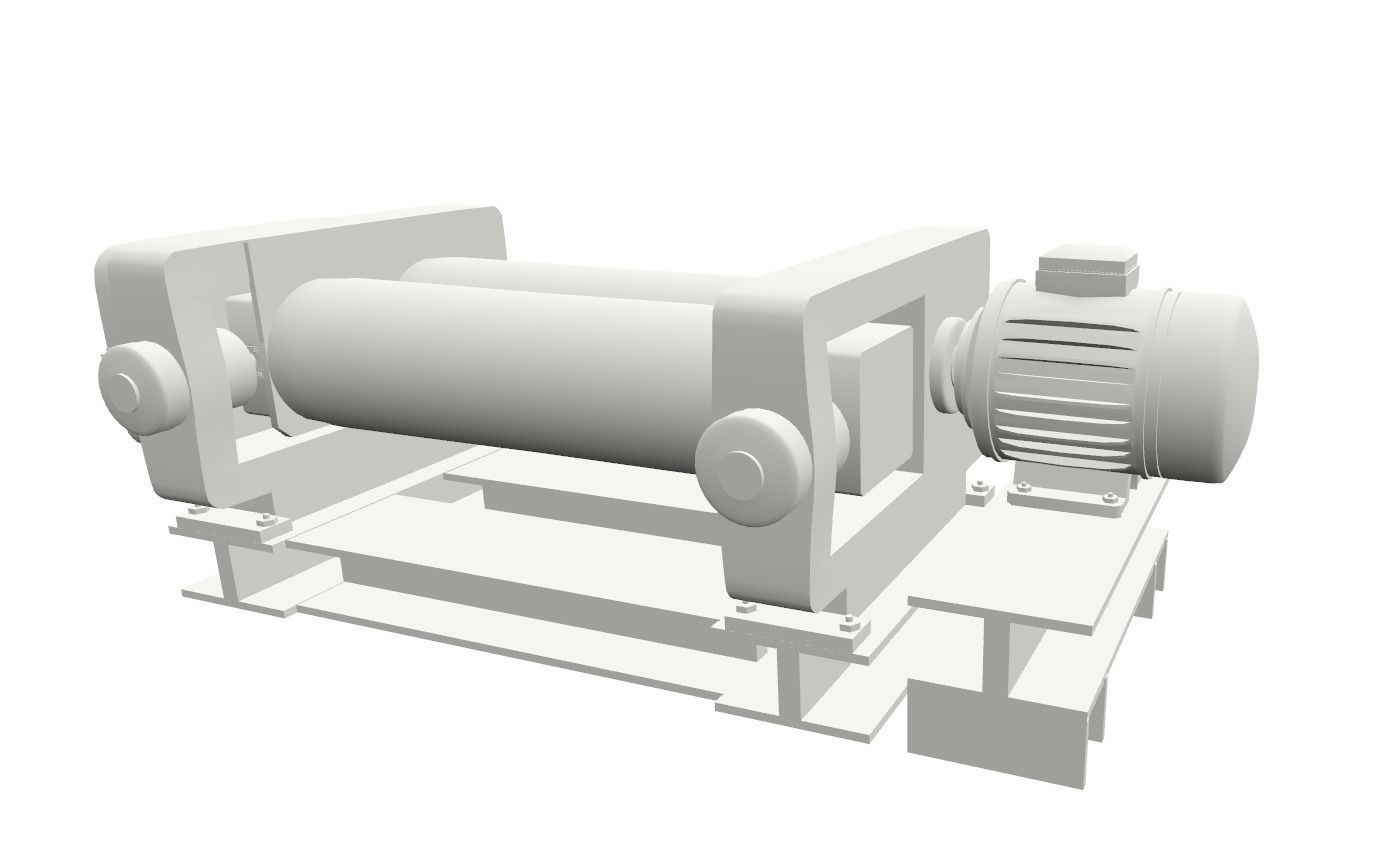 Rubber Machine Low-poly 3D model_9