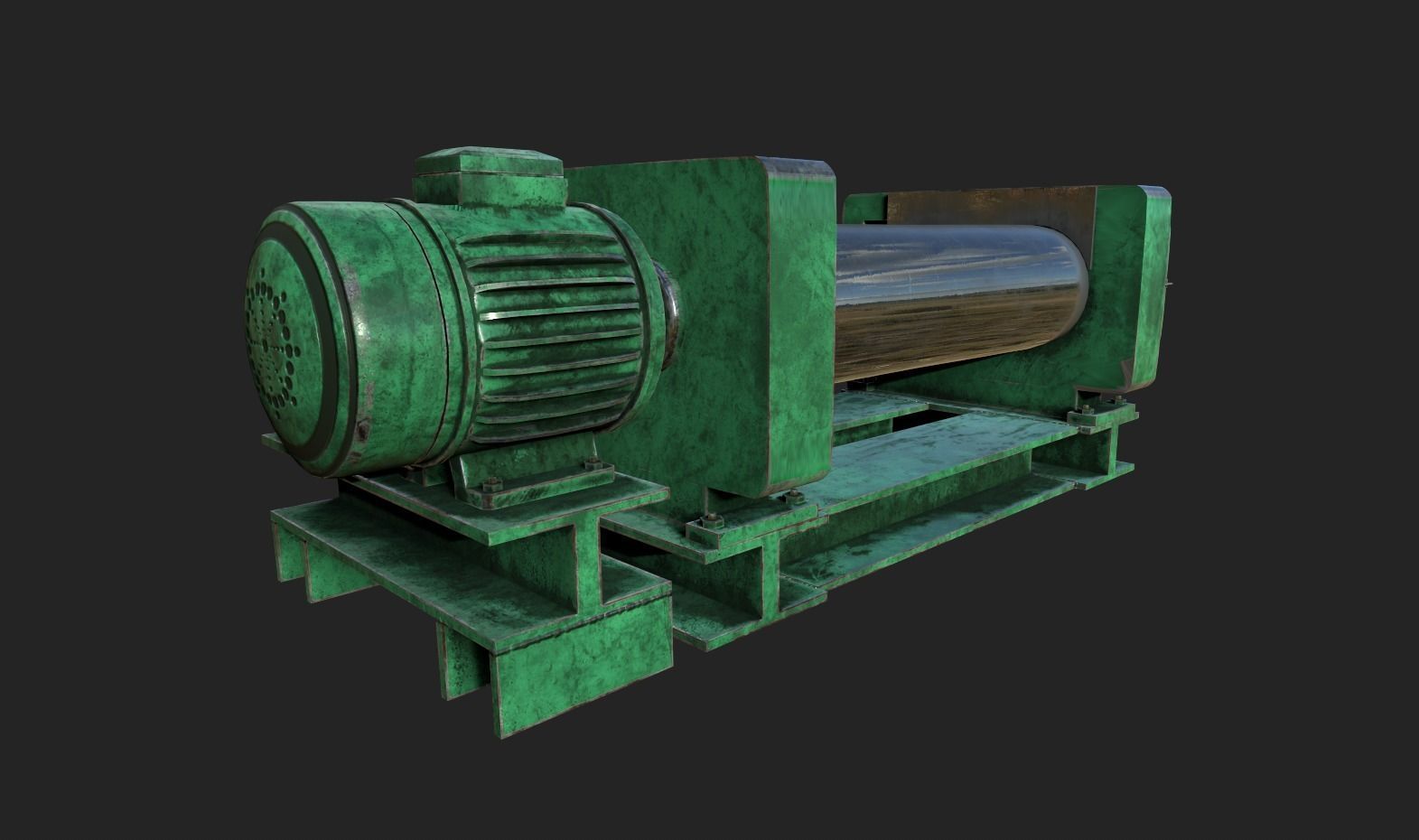 Rubber Machine Low-poly 3D model_2