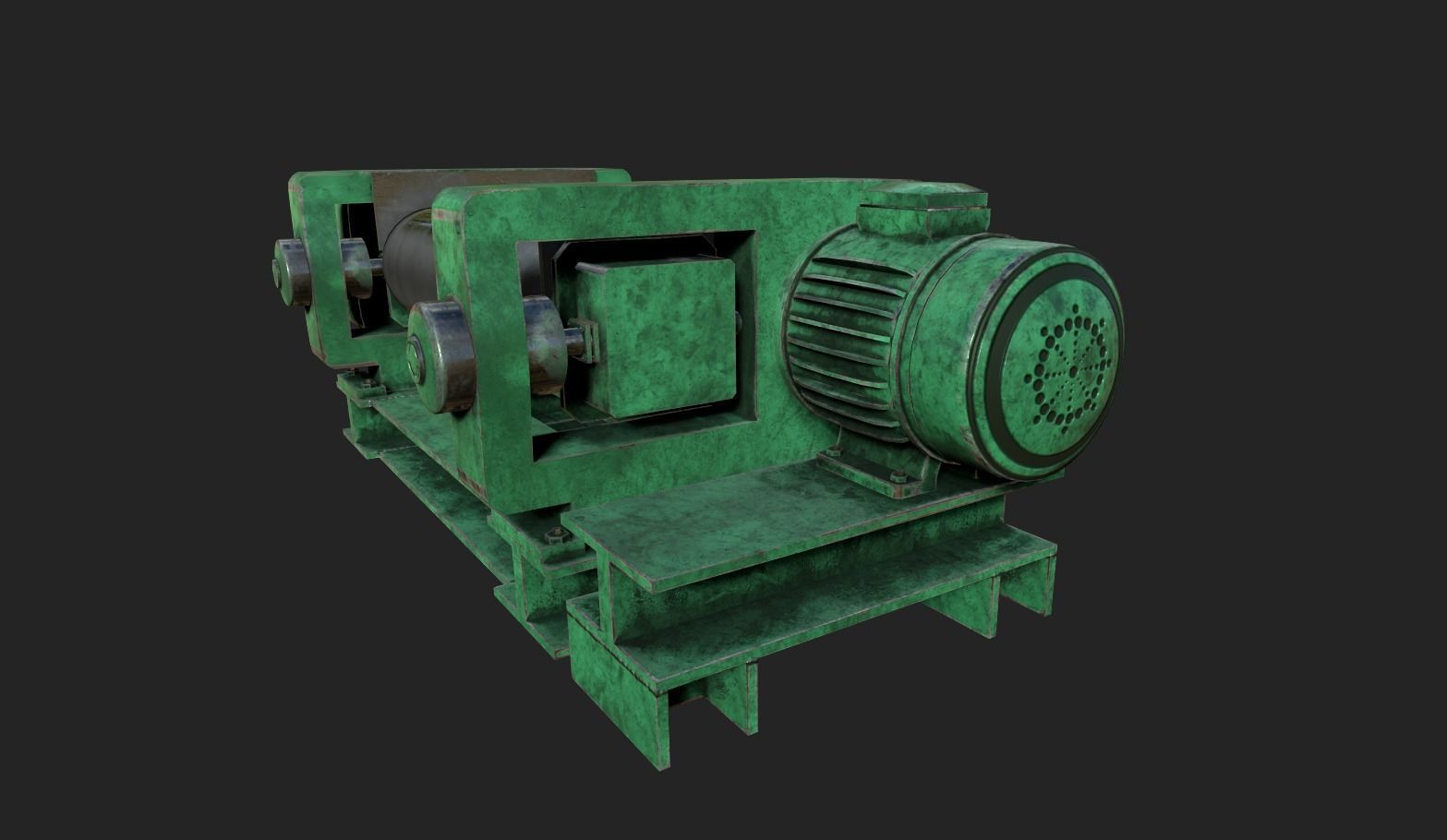 Rubber Machine Low-poly 3D model_1