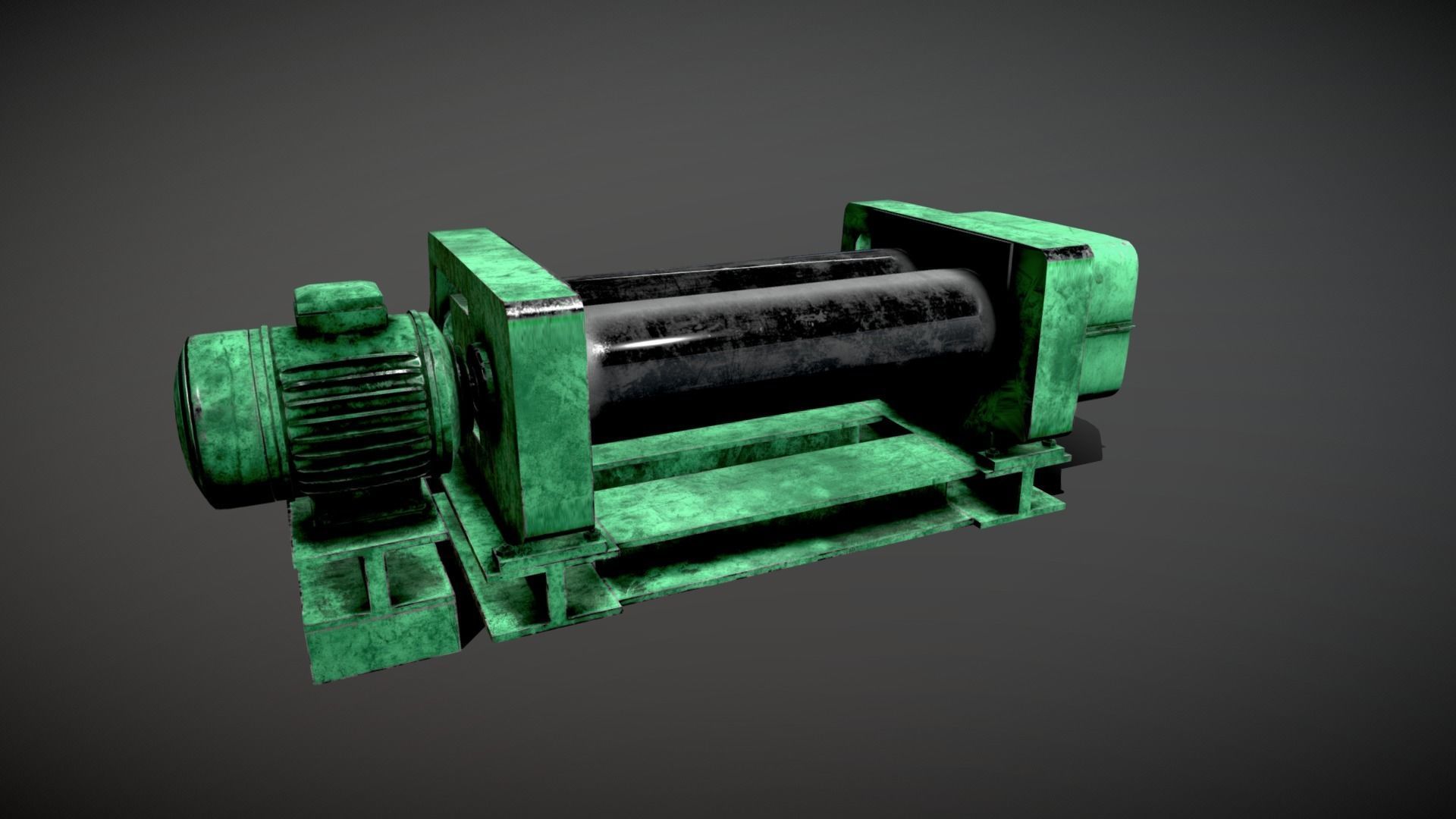 Rubber Machine Low-poly 3D model_8