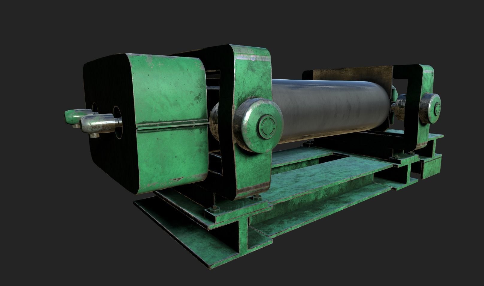 Rubber Machine Low-poly 3D model_7
