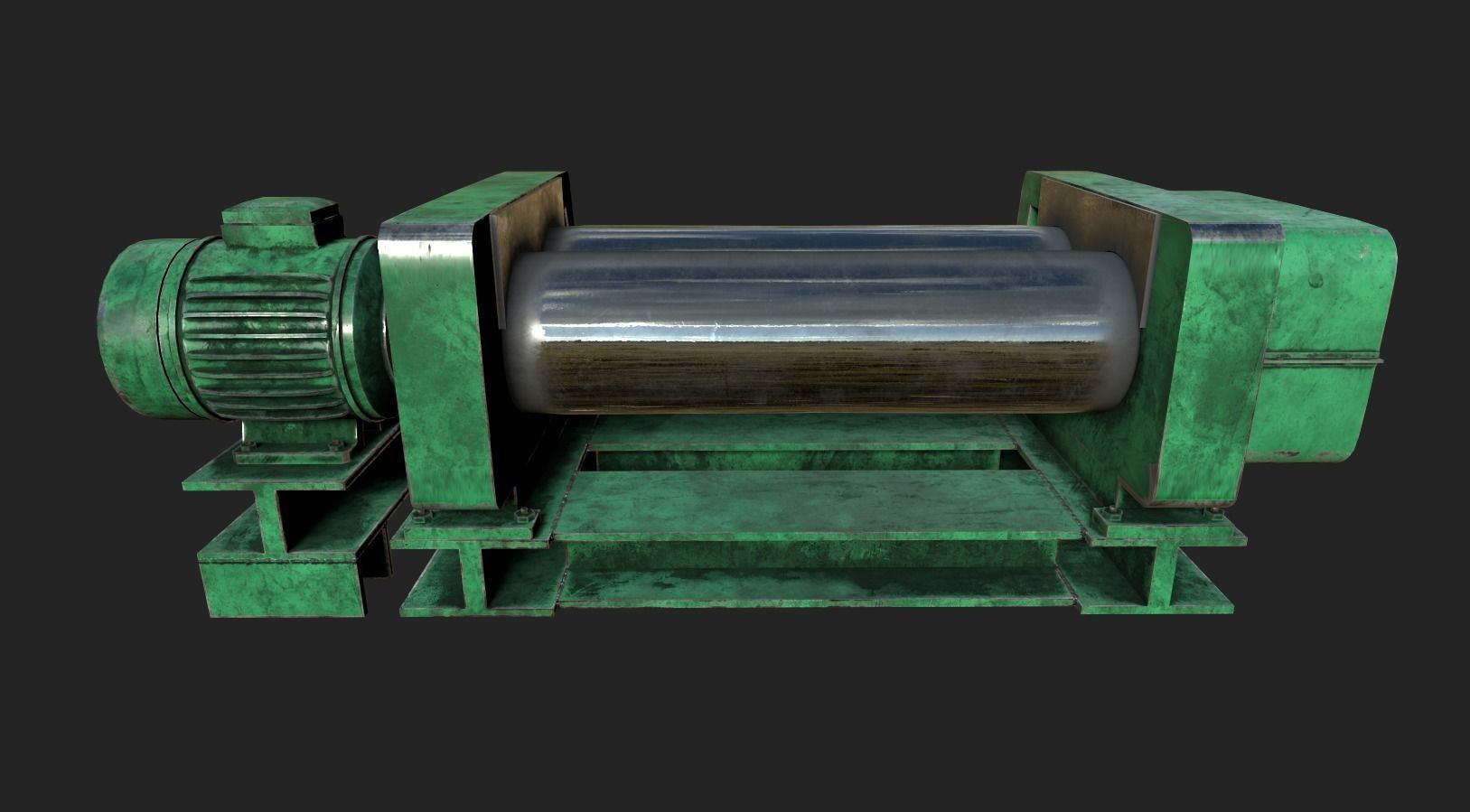 Rubber Machine Low-poly 3D model_3