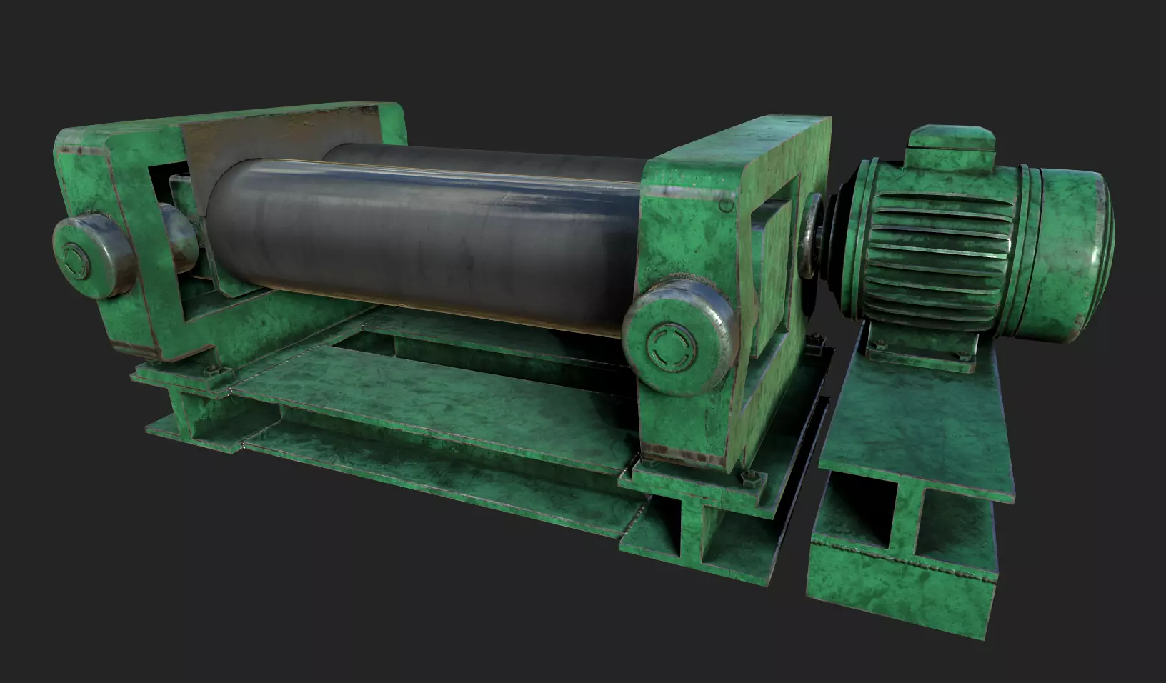 Rubber Machine Low-poly 3D model_0