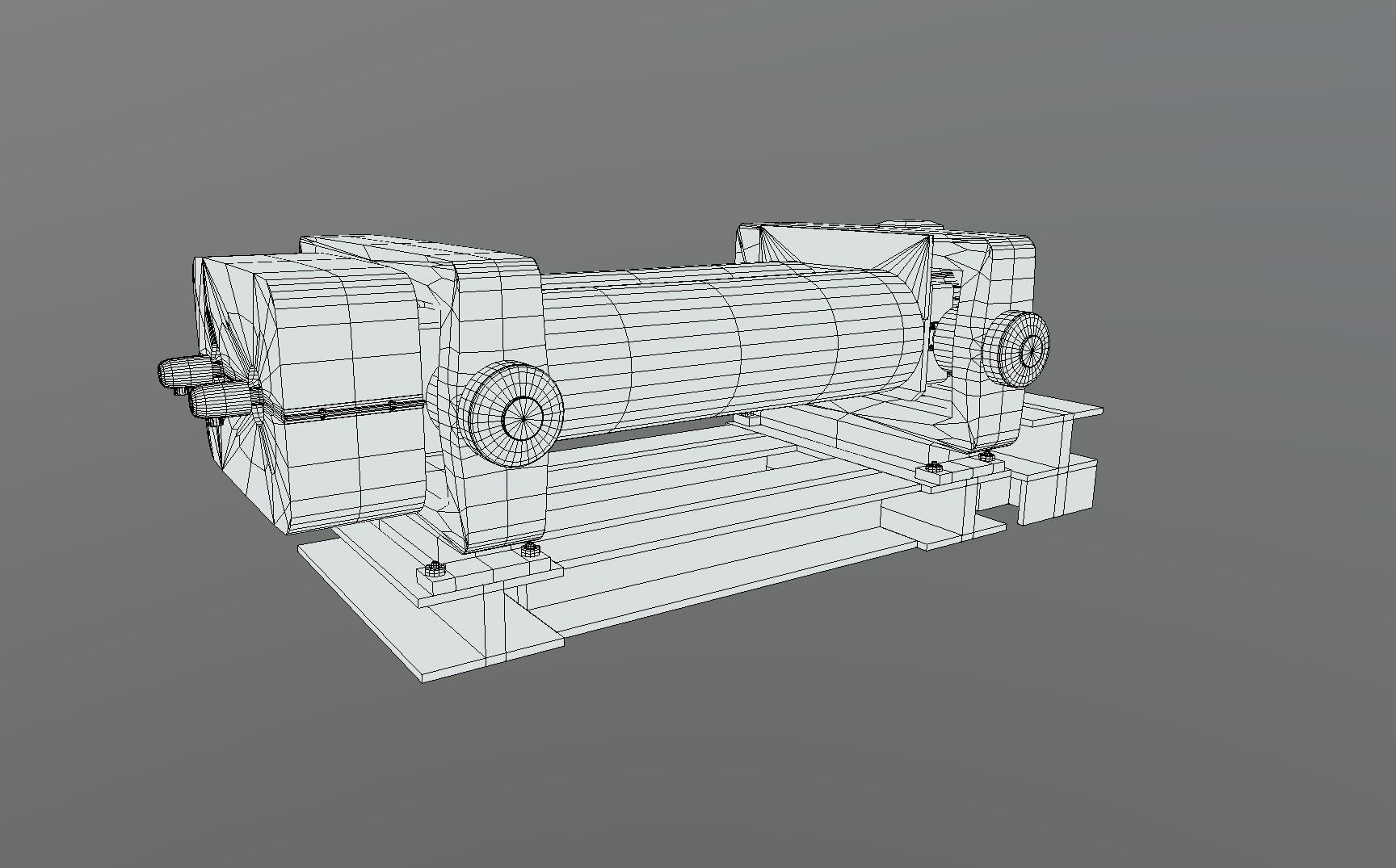 Rubber Machine Low-poly 3D model_12