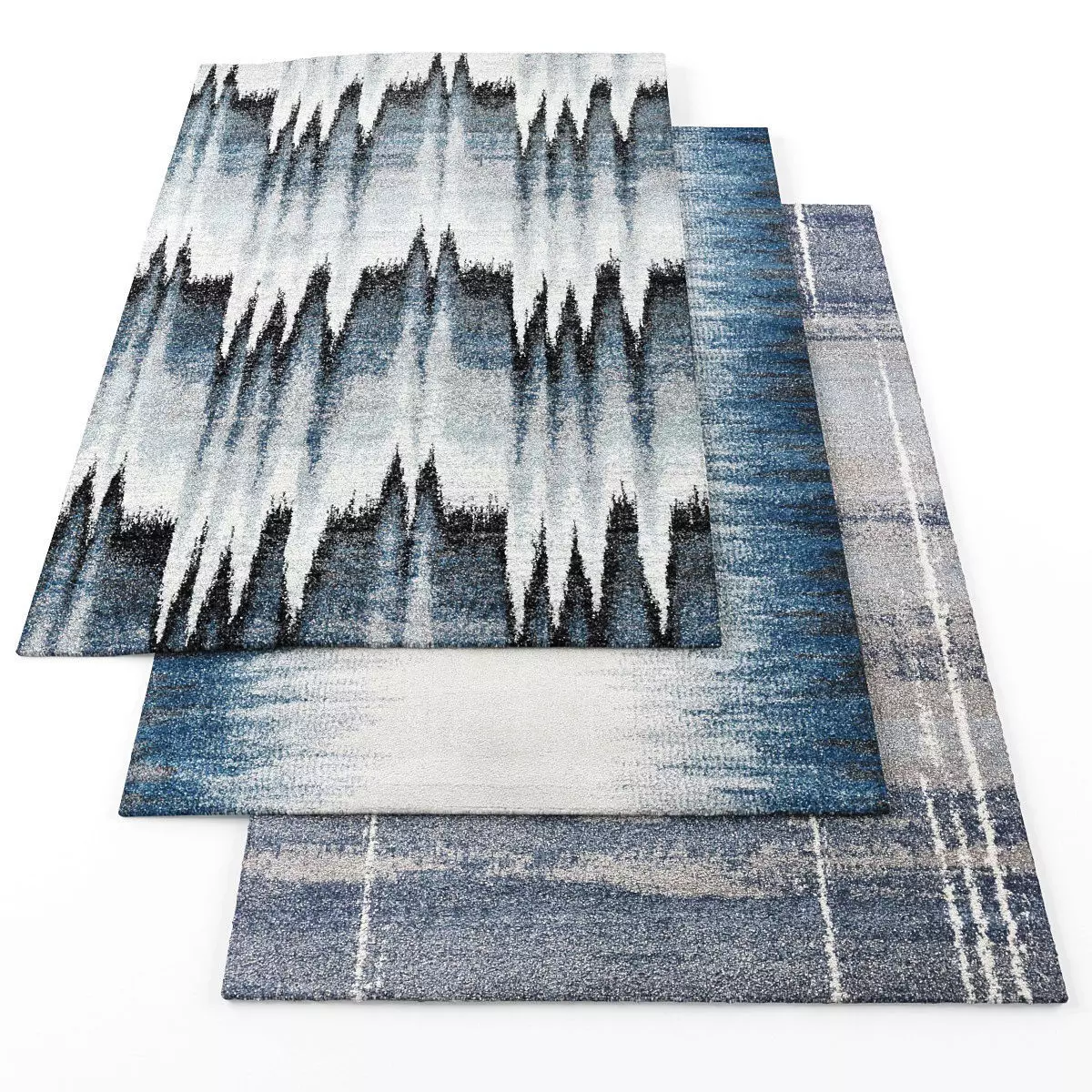 Rugs-1048 three rugs Low-poly 3D model_0