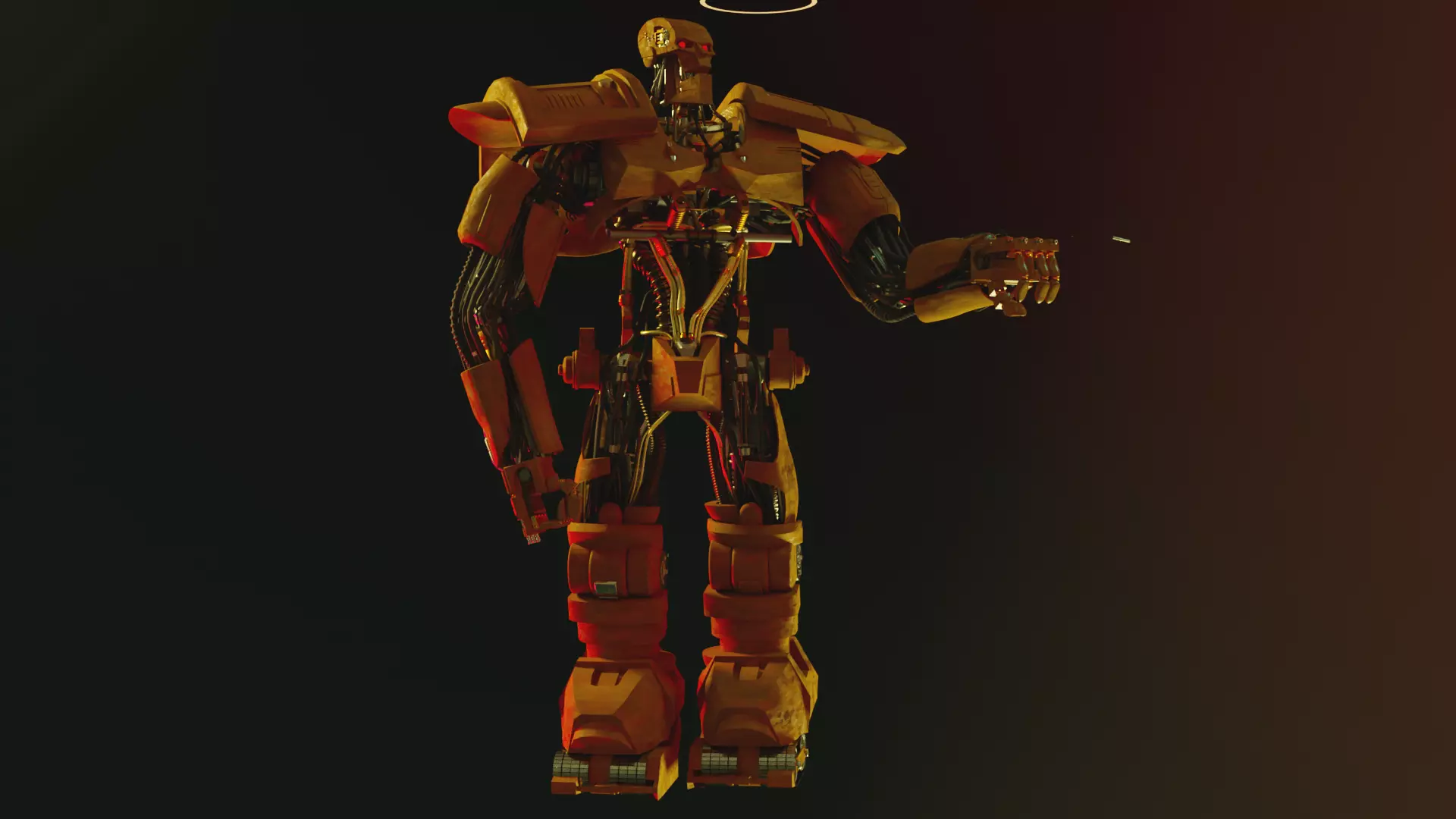 ABC WARRIOR   judge dredd Low-poly 3D model_0