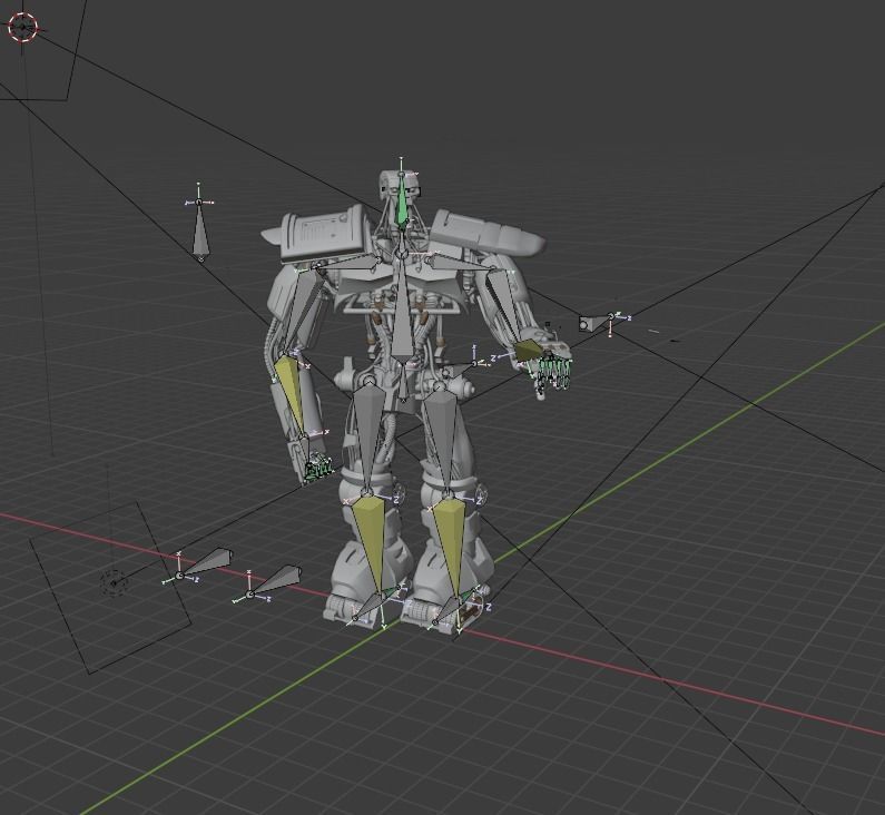 ABC WARRIOR   judge dredd Low-poly 3D model_6