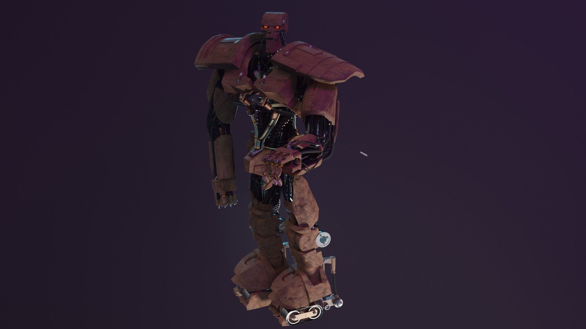 ABC WARRIOR   judge dredd Low-poly 3D model_2